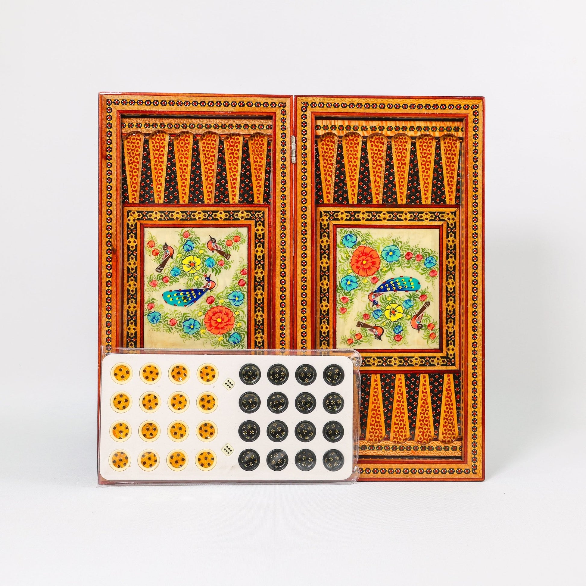 Chess Board - Size 40 - Tazhib & Flower Design - 28 - Meraas Gallery