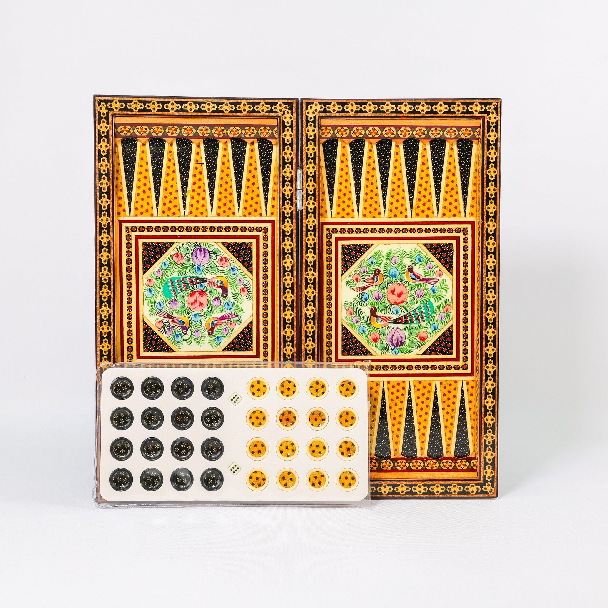 Chess Board - Size 40 - Tazhib & Flower Design - 29 - Meraas Gallery