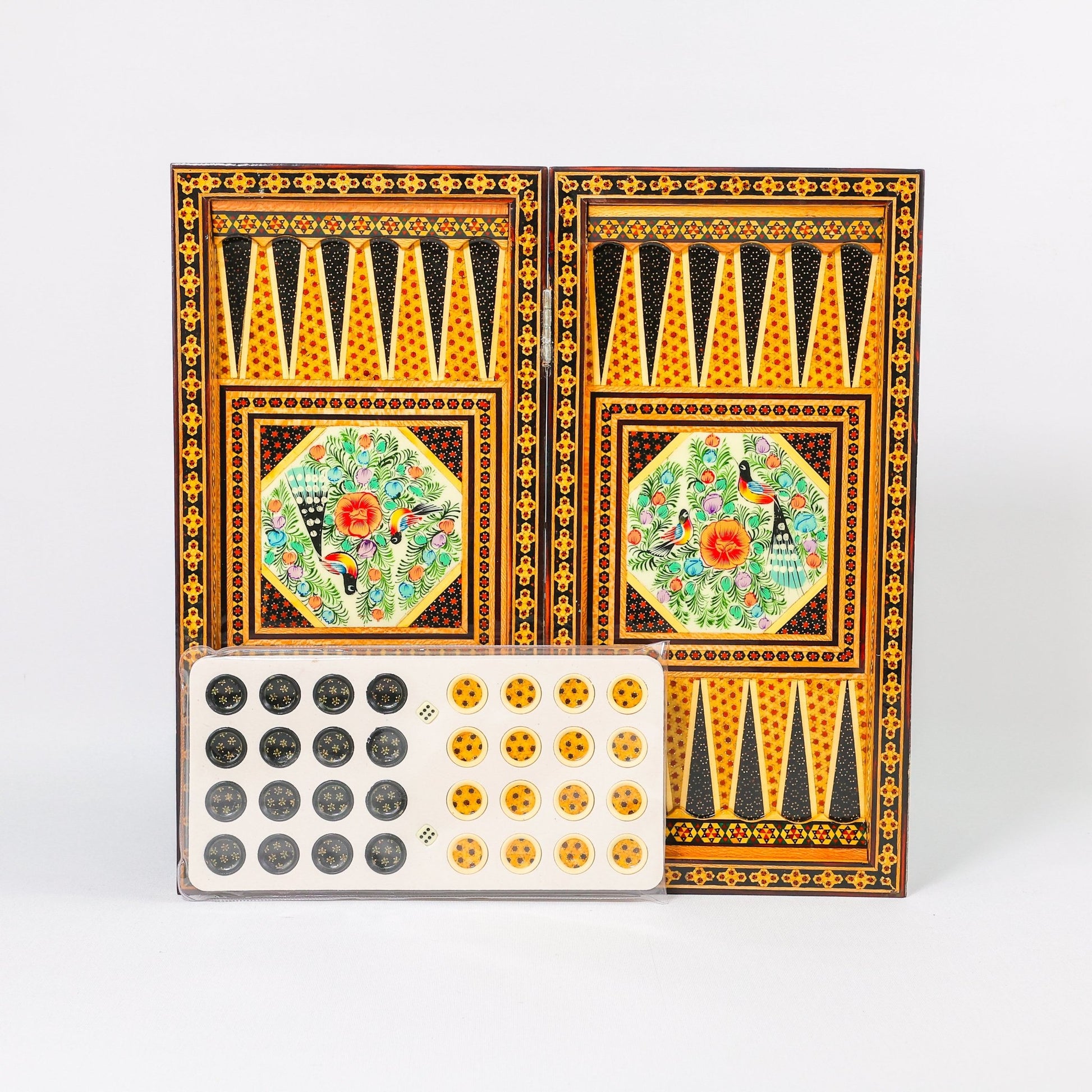 Chess Board - Size 40 - Tazhib & Flower Design - 30 - Meraas Gallery