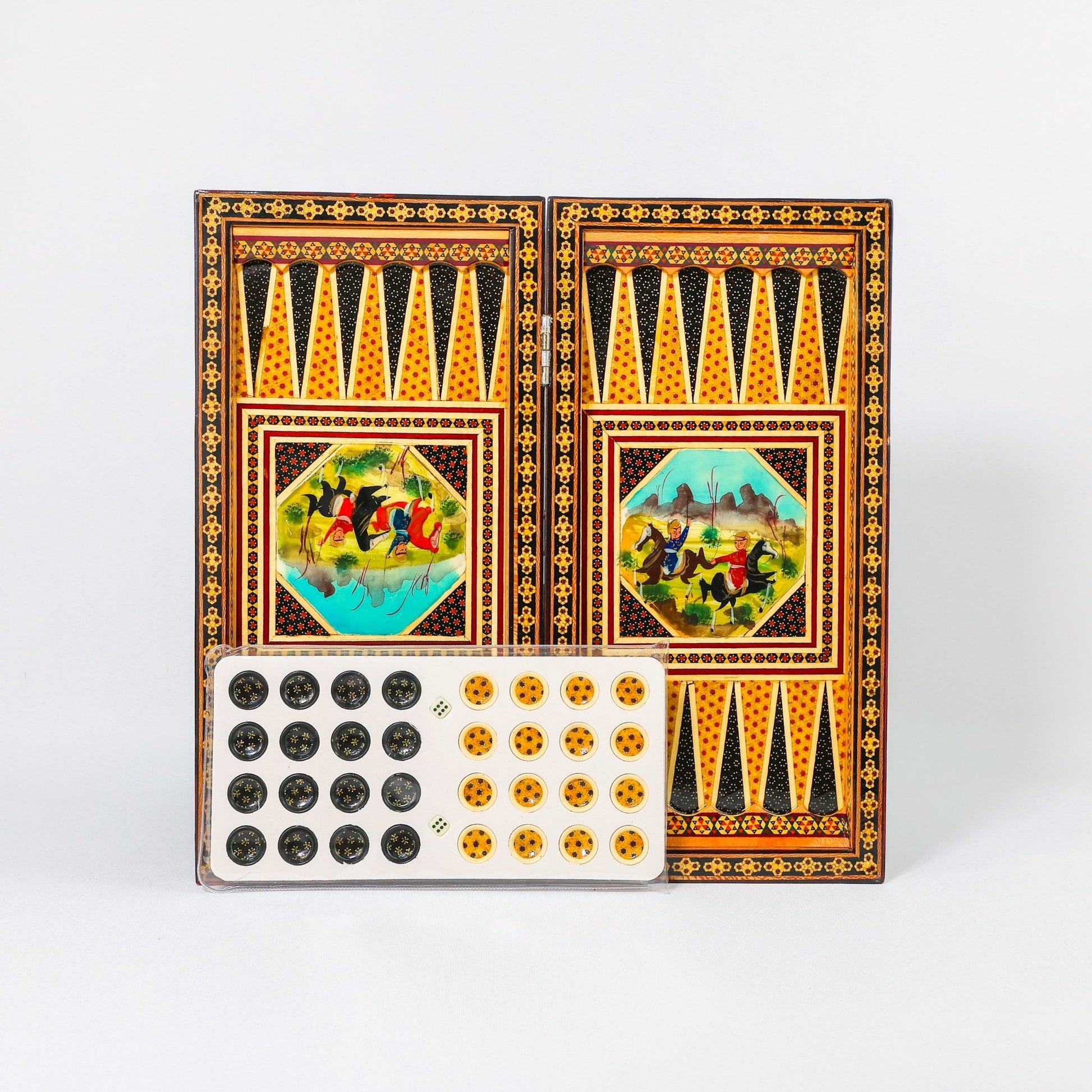 Chess Board - Size 40 - Tazhib & Flower Design - 31 - Meraas Gallery