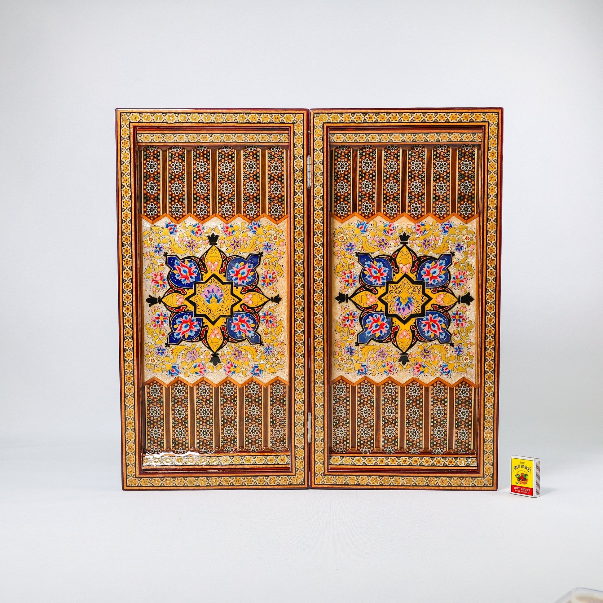 Chess Board - Size 40 - Tazhib & Flower Design - 32 - Meraas Gallery
