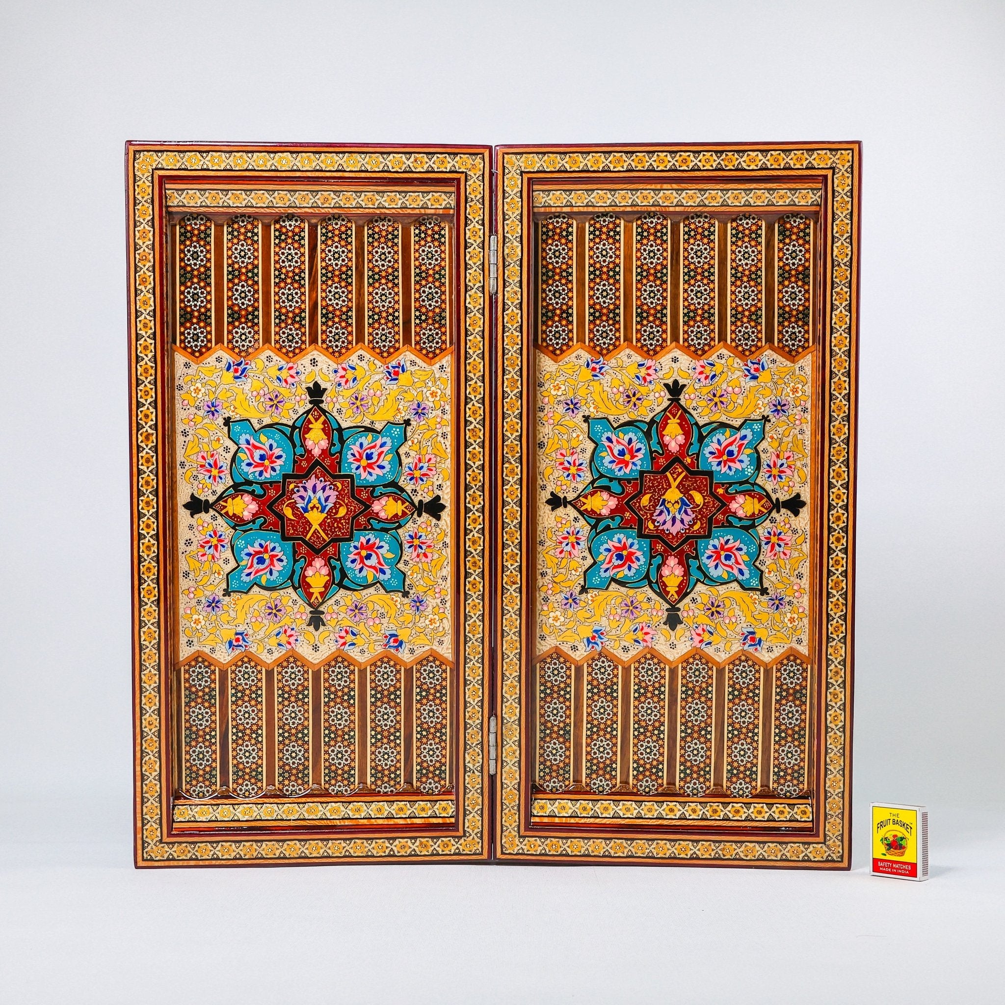 Chess Board - Size 40 - Tazhib & Flower Design - 33 - Meraas Gallery