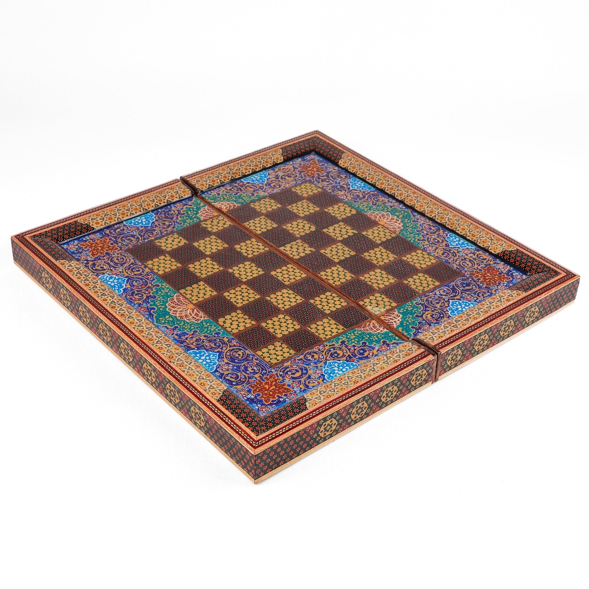Chess Board - Size 40 - Beechwood Interior - Column Frame - Meraas Gallery
