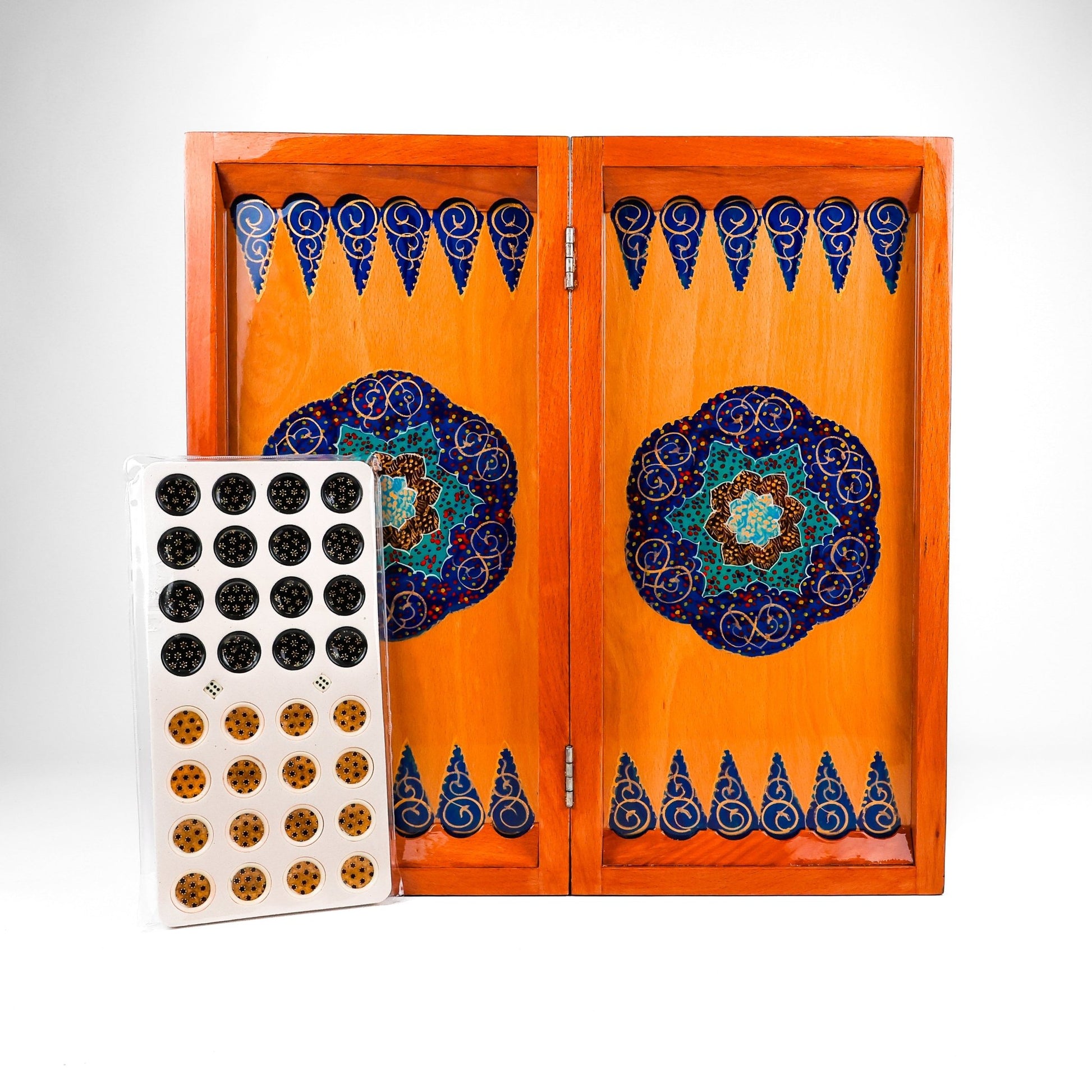 Chess Board - Size 50 - Beechwood Interior - Tazhib Design - 02 - Meraas Gallery