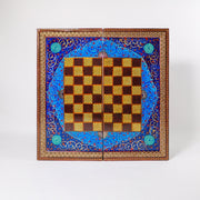 Chess Board - Size 50 - Beechwood Interior - Tazhib Design - 03 - Meraas Gallery