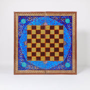 Chess Board - Size 50 - Beechwood Interior - Tazhib Design - 04 - Meraas Gallery