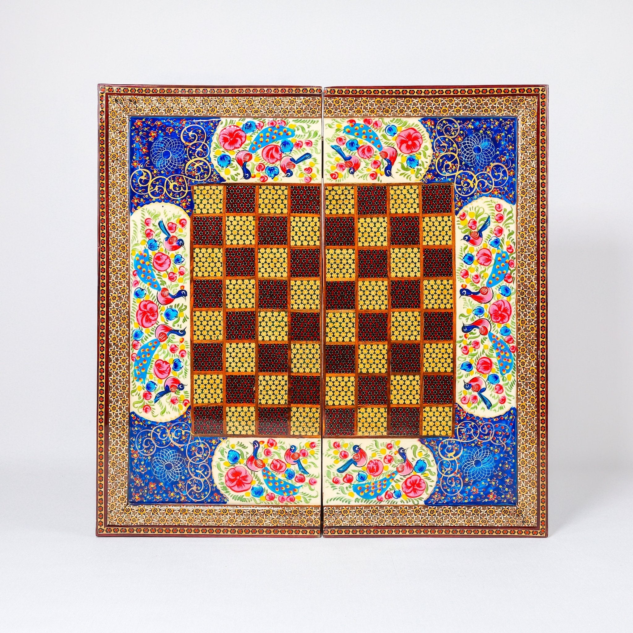 Chess Board - Size 50 - Beechwood Interior - Tazhib Design - 05 - Meraas Gallery