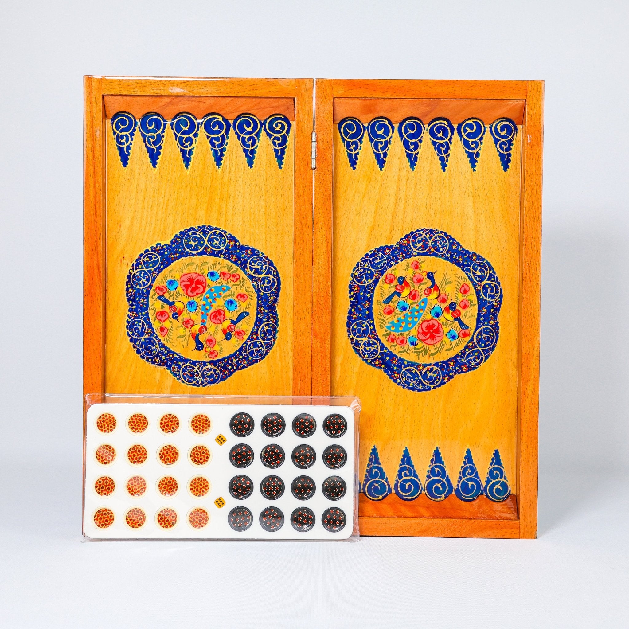 Chess Board - Size 50 - Beechwood Interior - Tazhib Design - 05 - Meraas Gallery