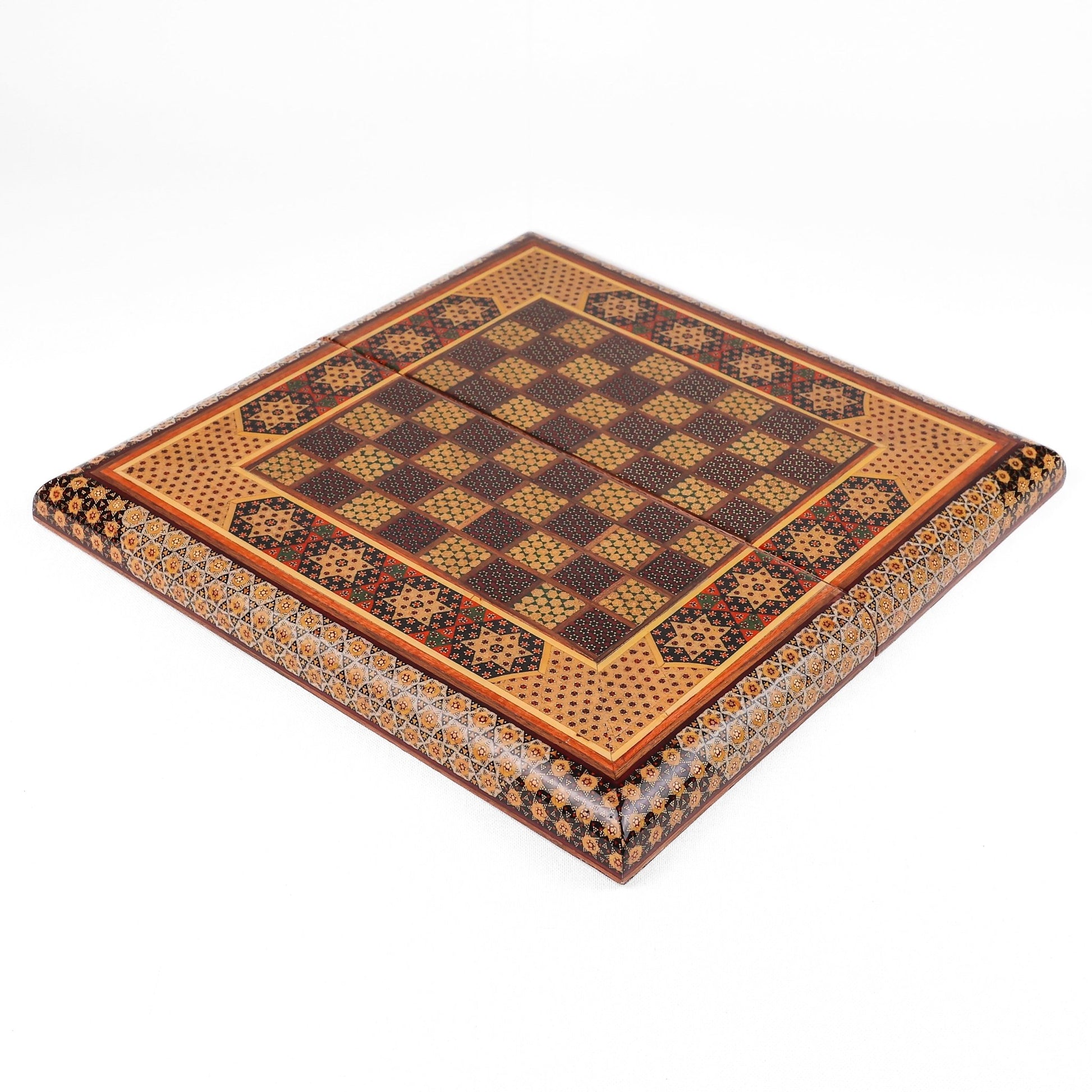 Chess Board - Size 40 - Beechwood Interior - Khatam Design - 03 - Meraas Gallery