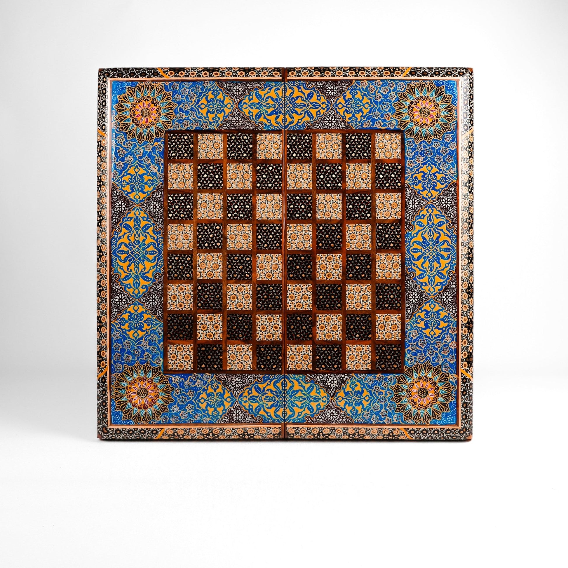 Chess Board - Size 50 - Shell Design - Rounded Edge - 04 - Meraas Gallery