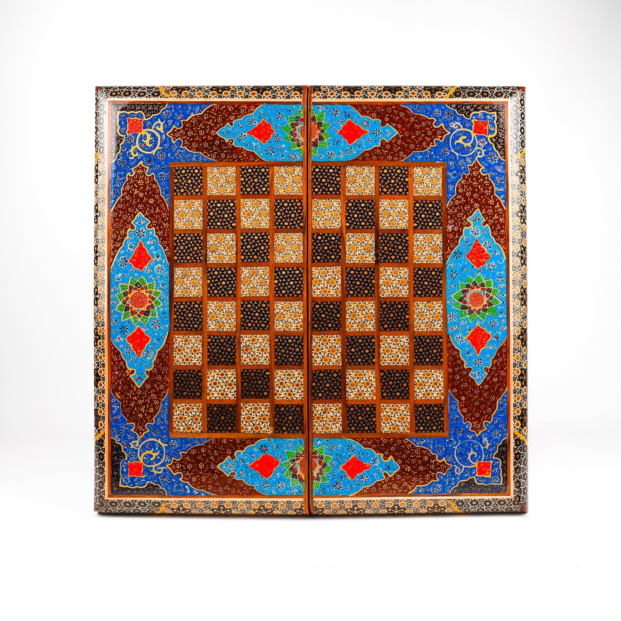 Chess Board - Size 50 - Shell Design - Rounded Edge - 05 - Meraas Gallery