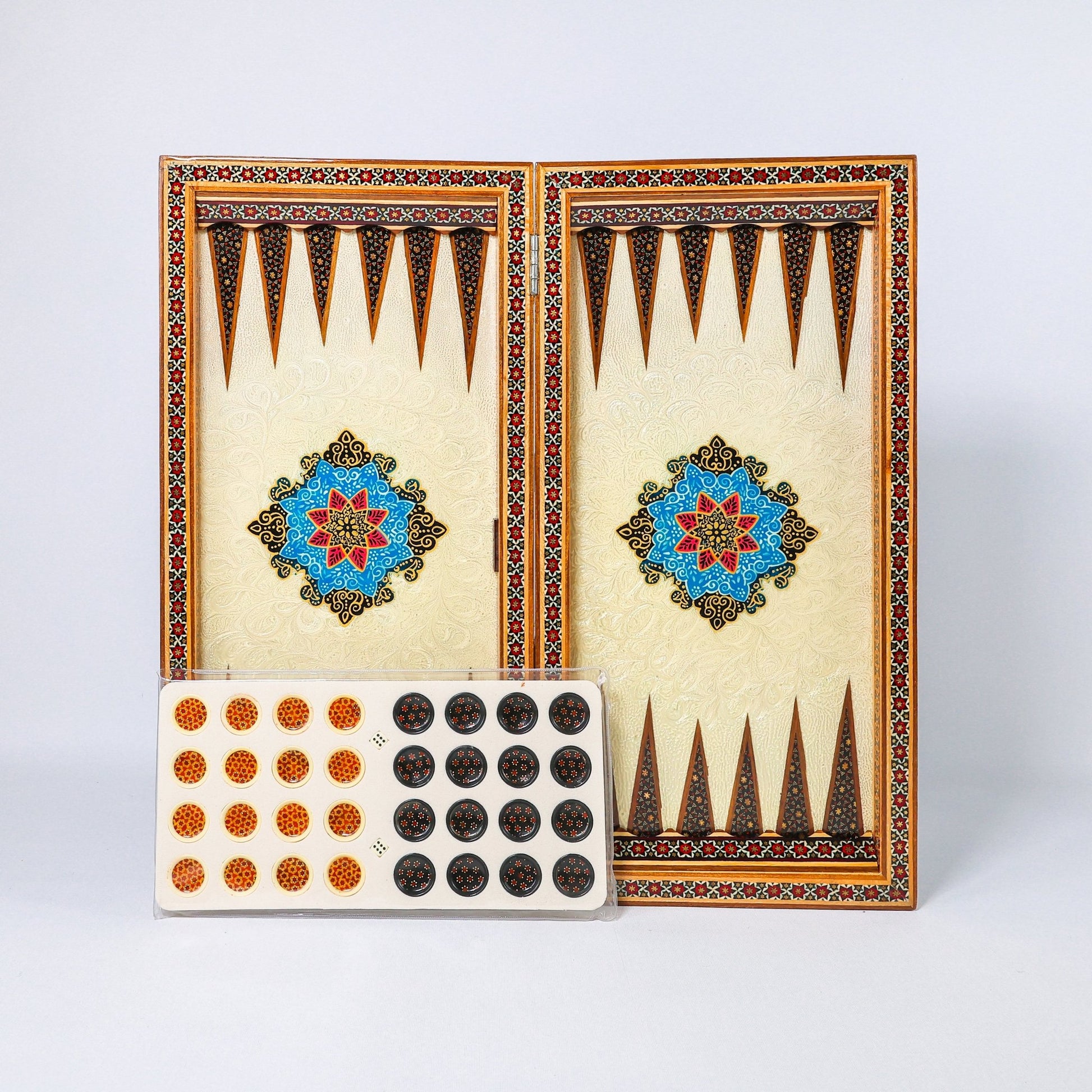 Chess Board - Size 50 - Shell Design - Rounded Edge - 07 - Meraas Gallery