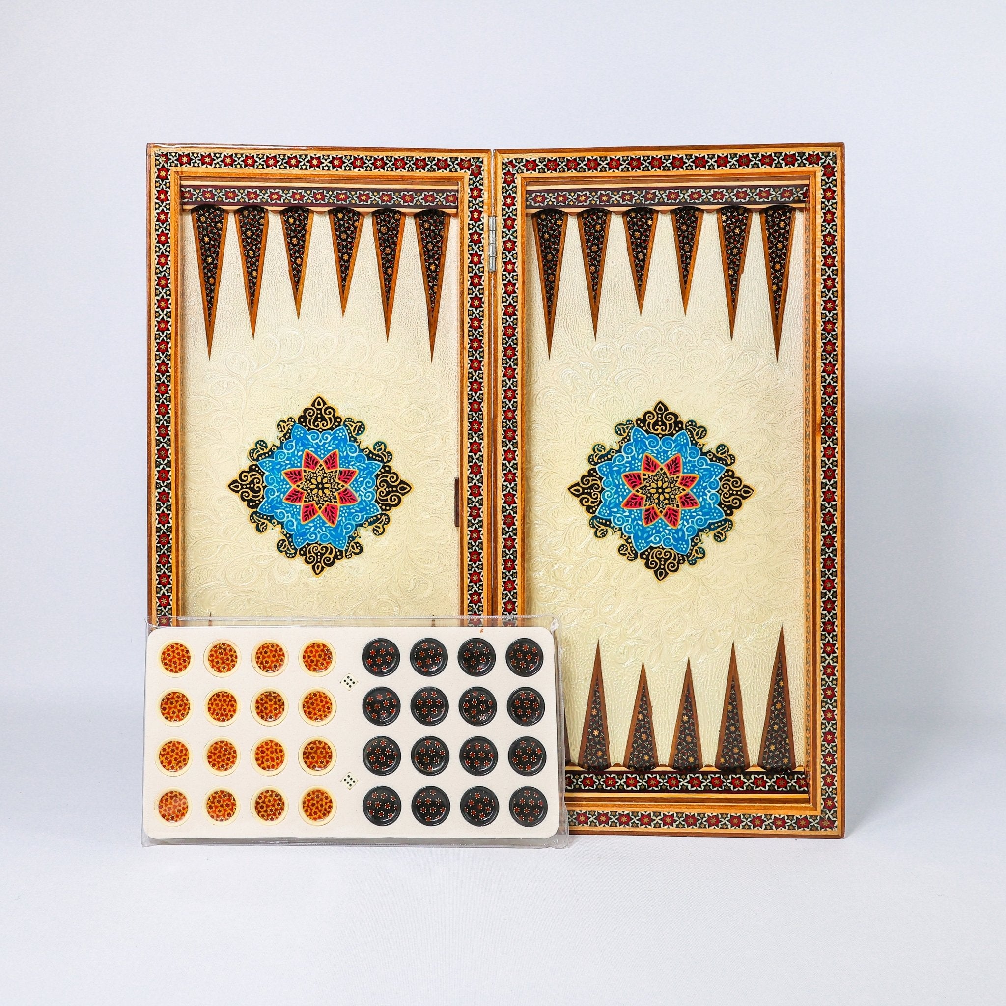 Chess Board - Size 50 - Shell Design - Rounded Edge - 07 - Meraas Gallery