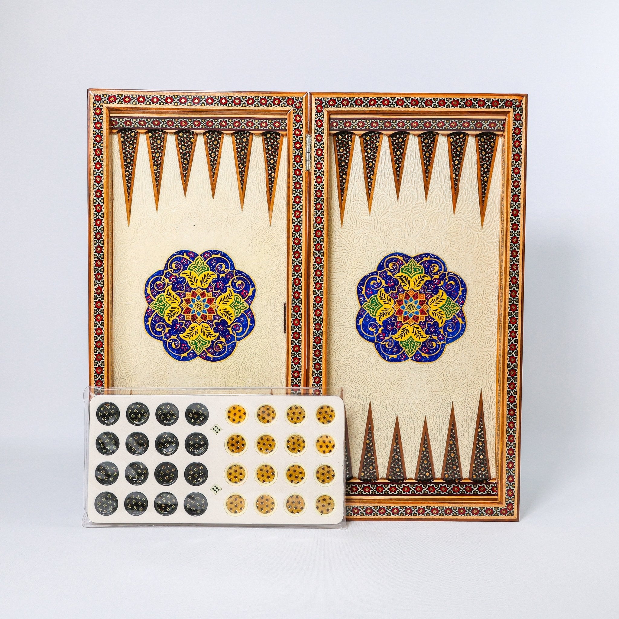 Chess Board - Size 50 - Shell Design - Rounded Edge - 09 - Meraas Gallery