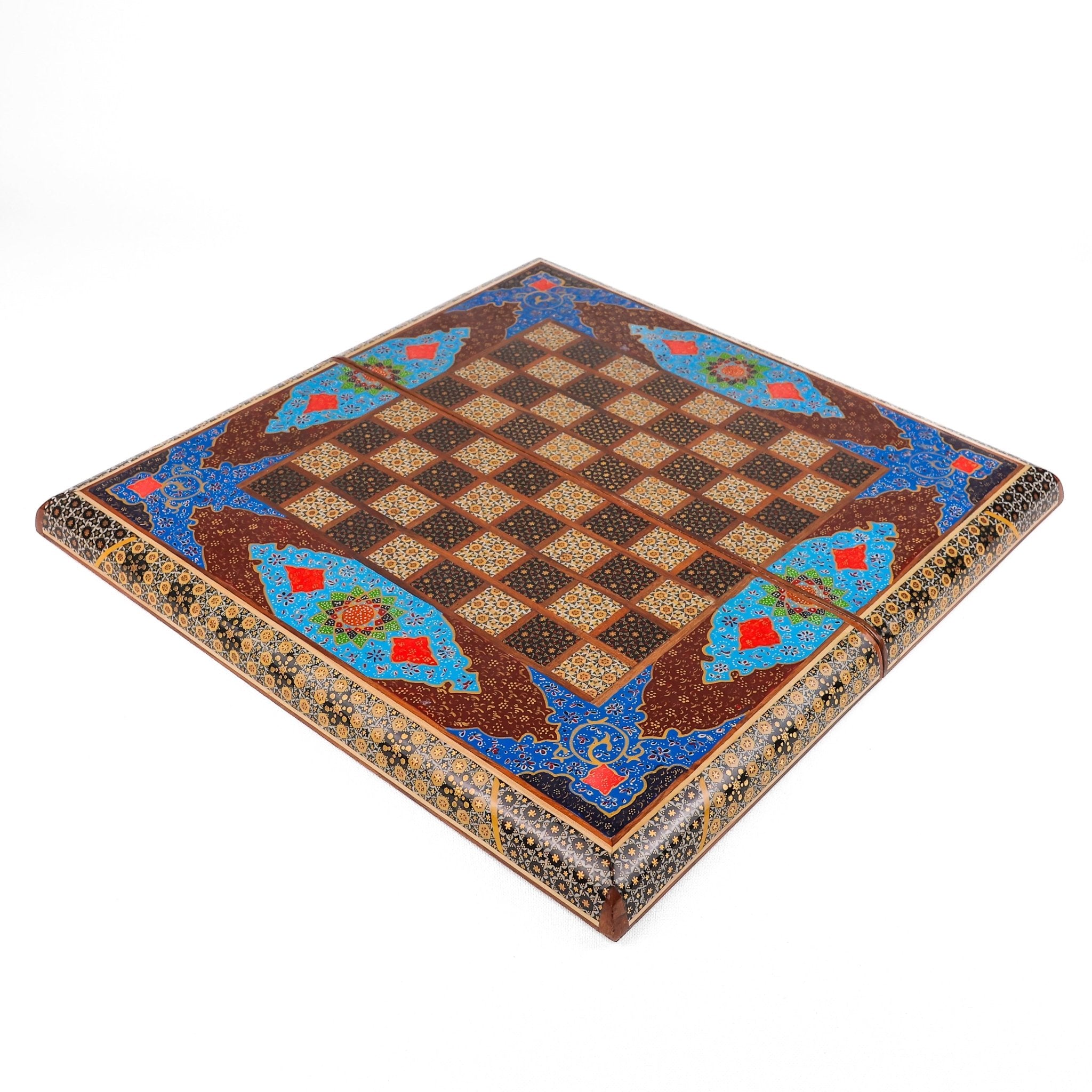Chess Board - Size 50 - Shell Design - Rounded Edge - 01 - Meraas Gallery