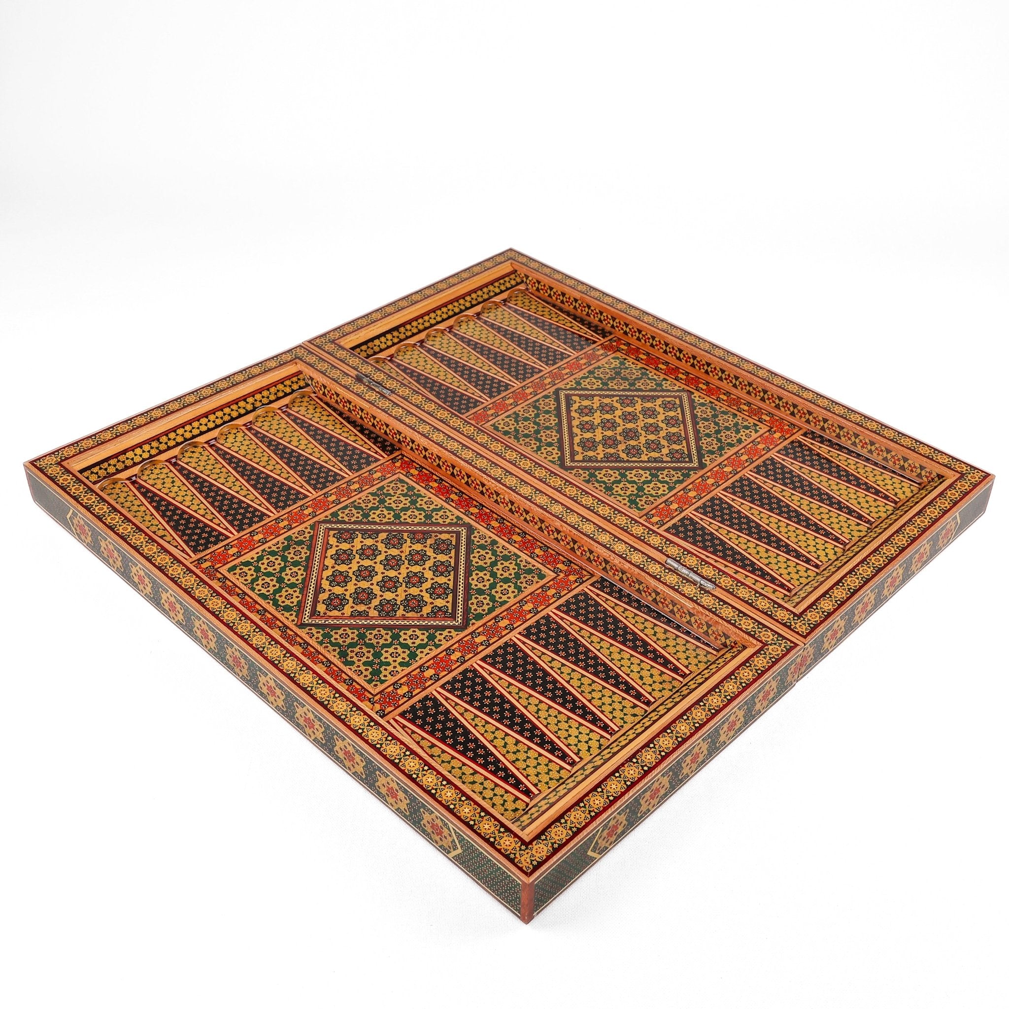 Chess Board - Size 50 - Column Frame - Khatam Design - 02 - Meraas Gallery