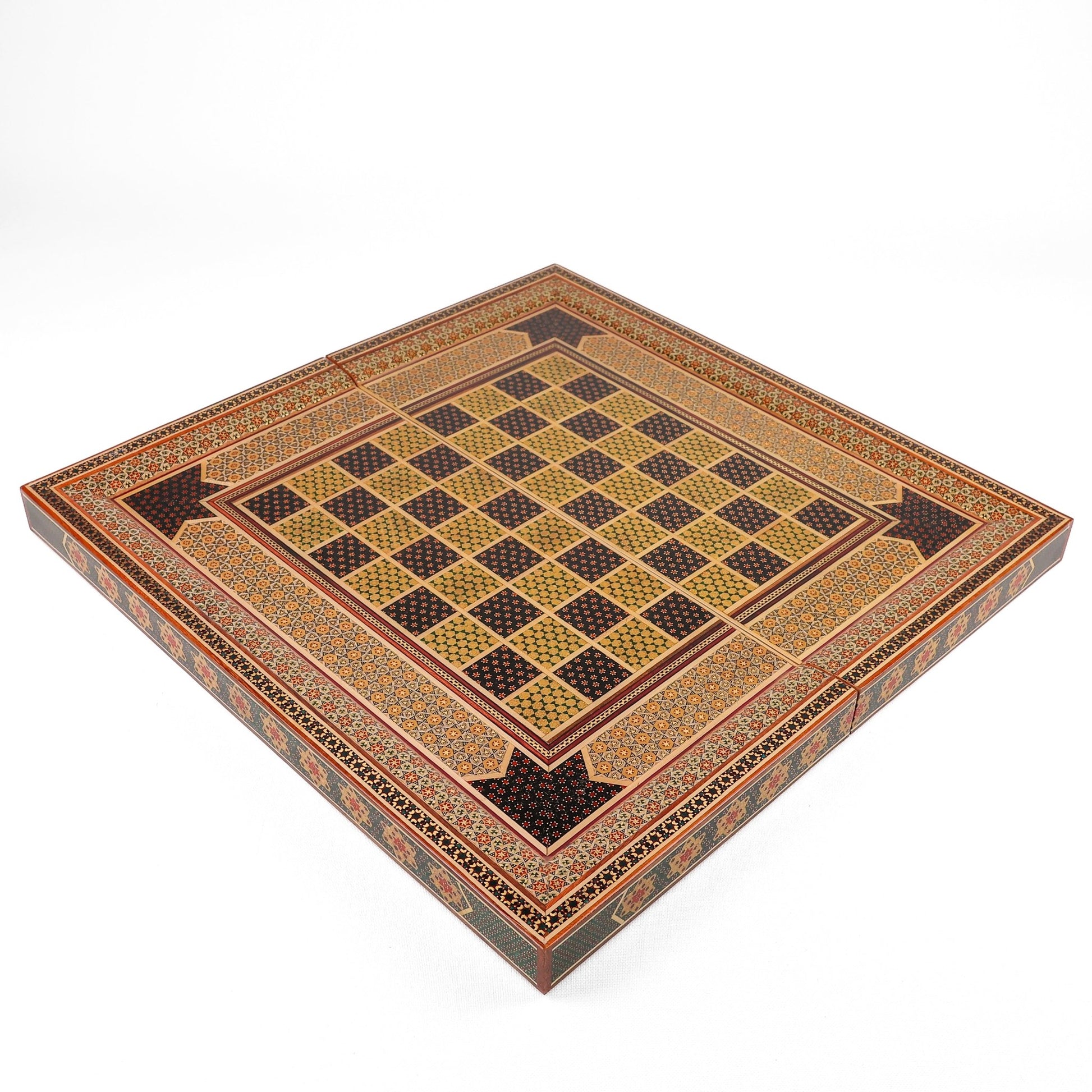 Chess Board - Size 50 - Column Frame - Khatam Design - 02 - Meraas Gallery