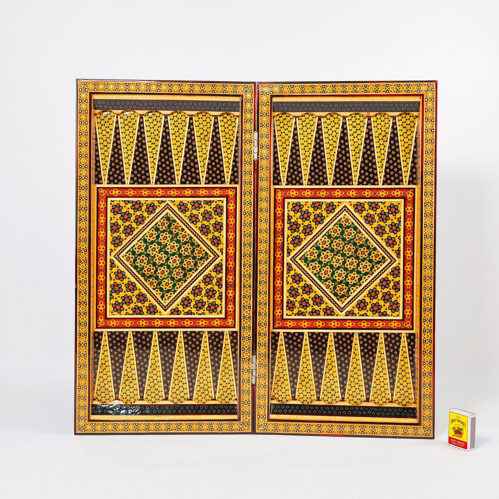 Chess Board - Size 50 - Column Frame - Khatam Design - 03 - Meraas Gallery
