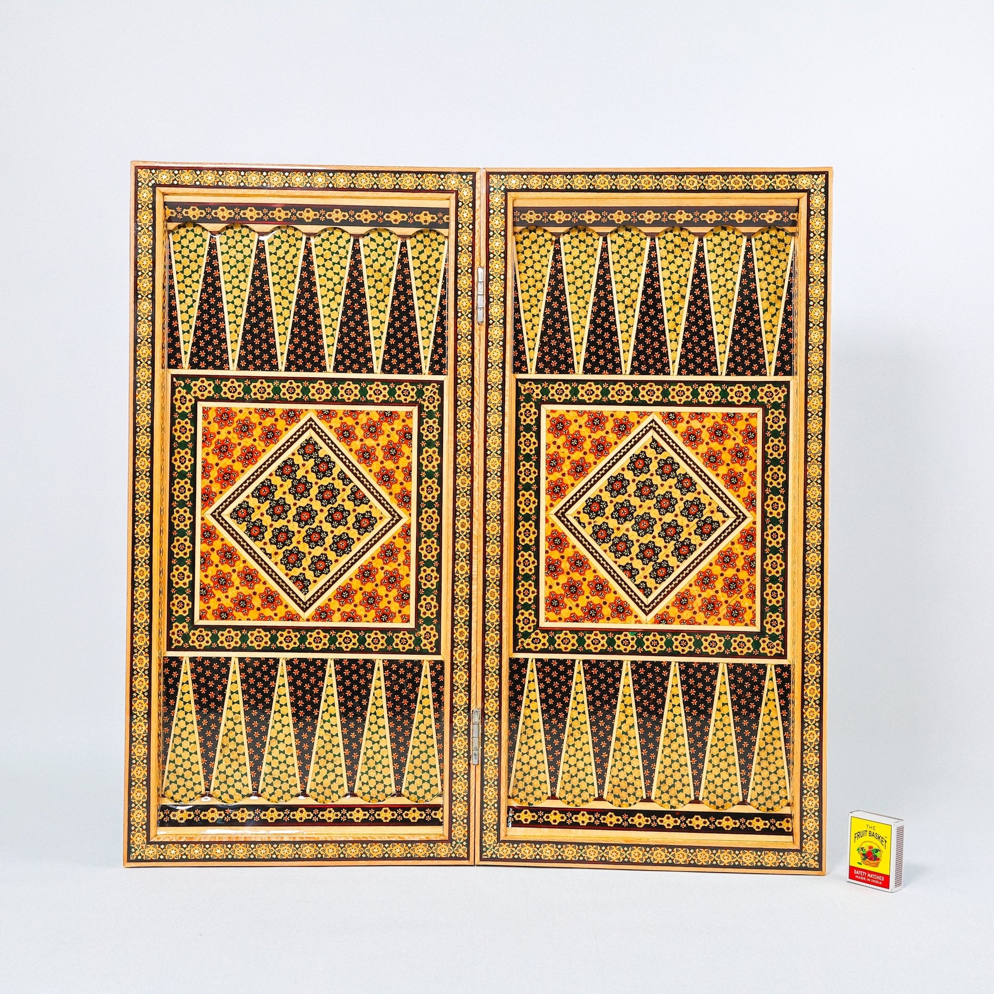 Chess Board - Size 50 - Column Frame - Khatam Design - 04 - Meraas Gallery