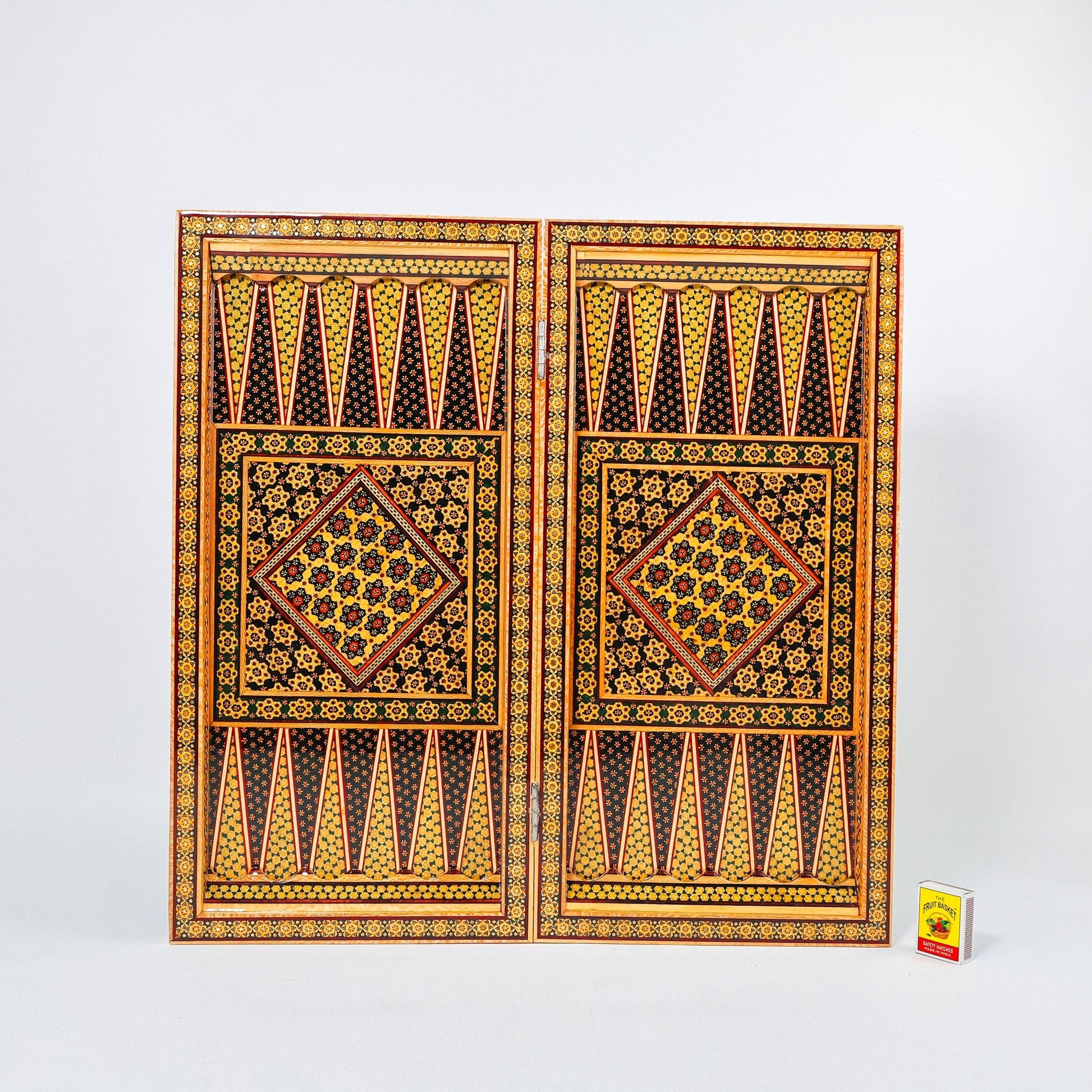 Chess Board - Size 50 - Rounded Edge - Khatam Design - 04 - Meraas Gallery