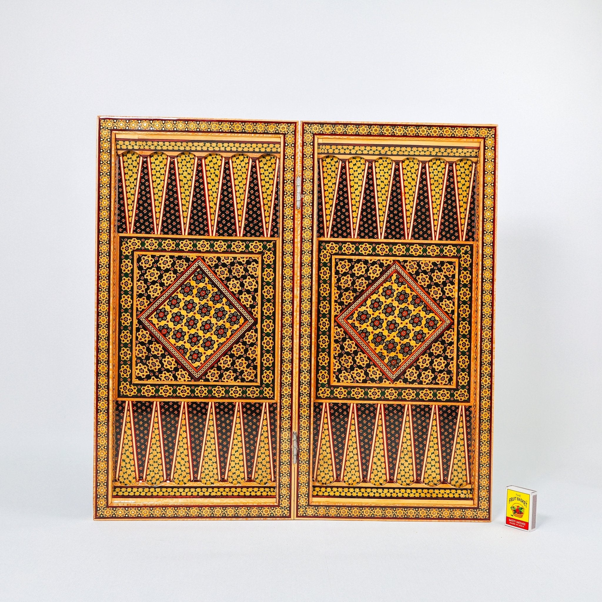 Chess Board - Size 50 - Rounded Edge - Khatam Design - 04 - Meraas Gallery