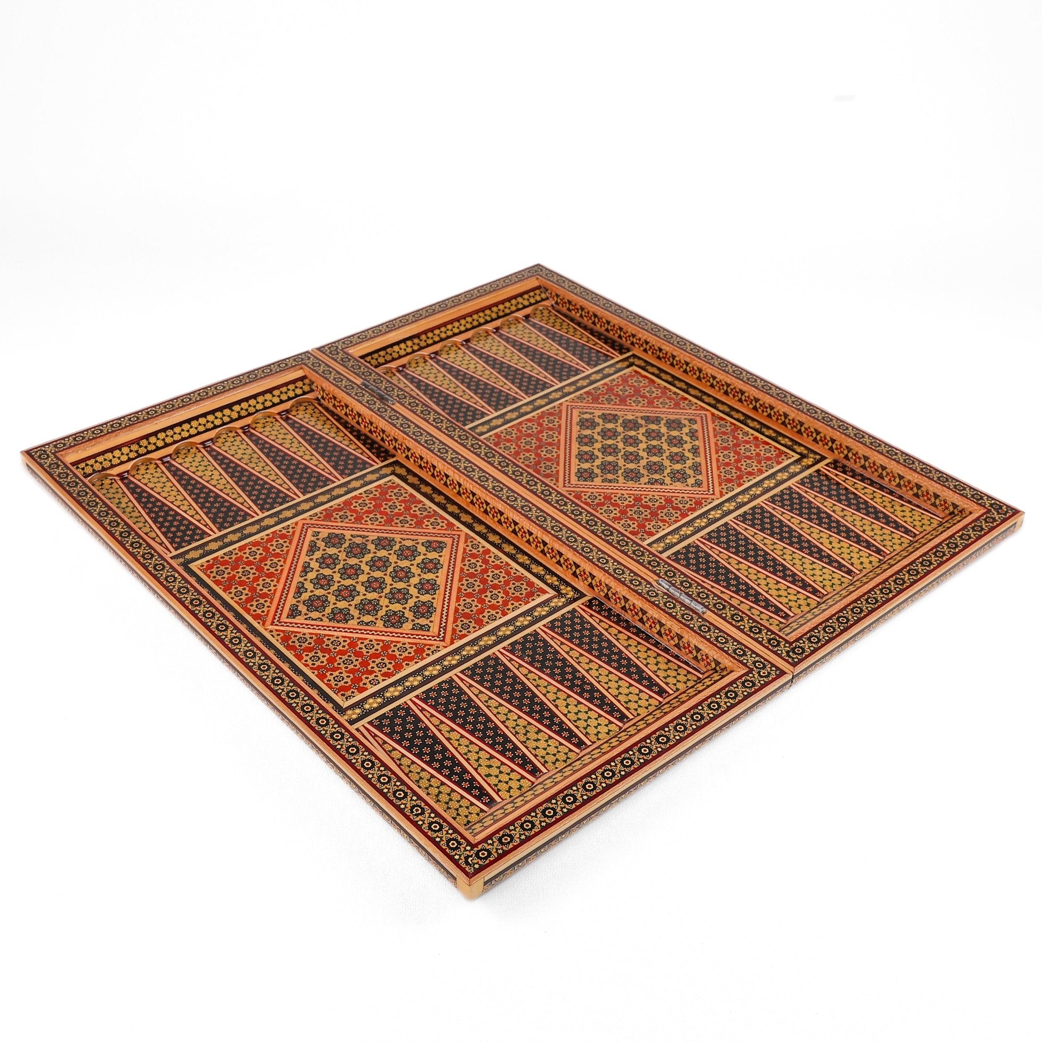 Chess Board - Size 50 - Rounded Edge - Khatam Design - 01 - Meraas Gallery
