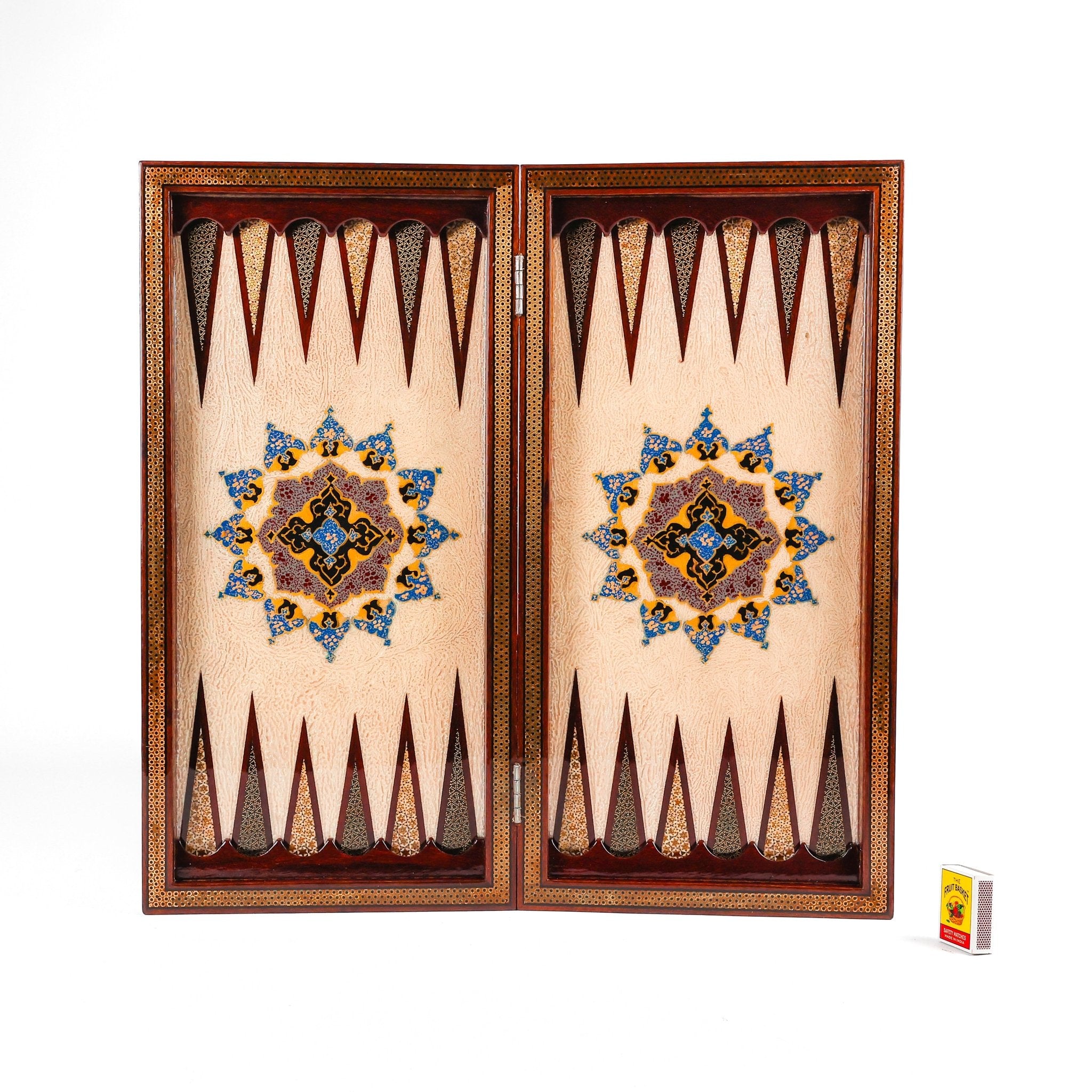 Chess Board - Size 50 - Rounded Edge - Eslimi Design - Mahogany - Meraas Gallery