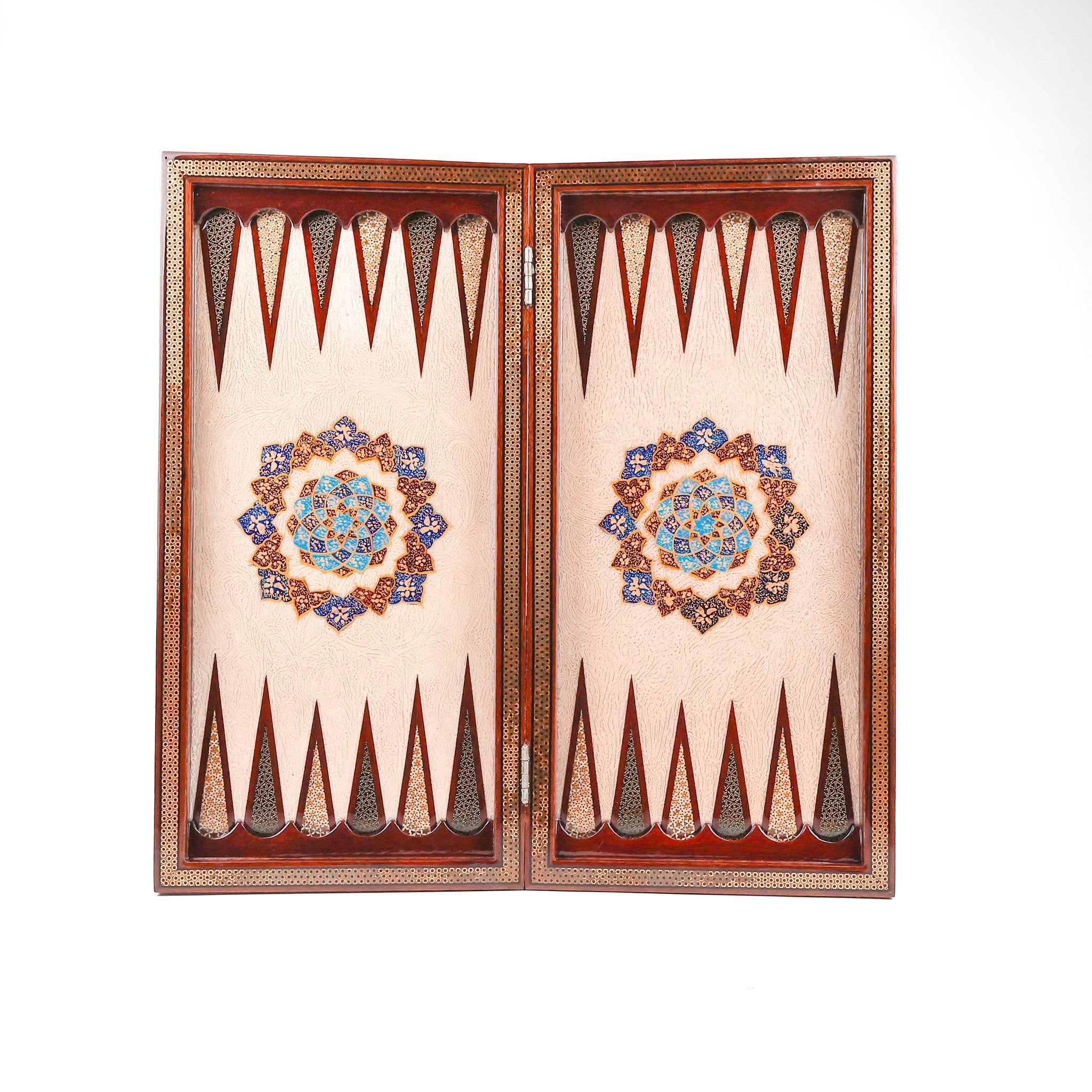 Chess Board - Size 50 - Rounded Edge - Eslimi Design - Mahogany - 01 - Meraas Gallery