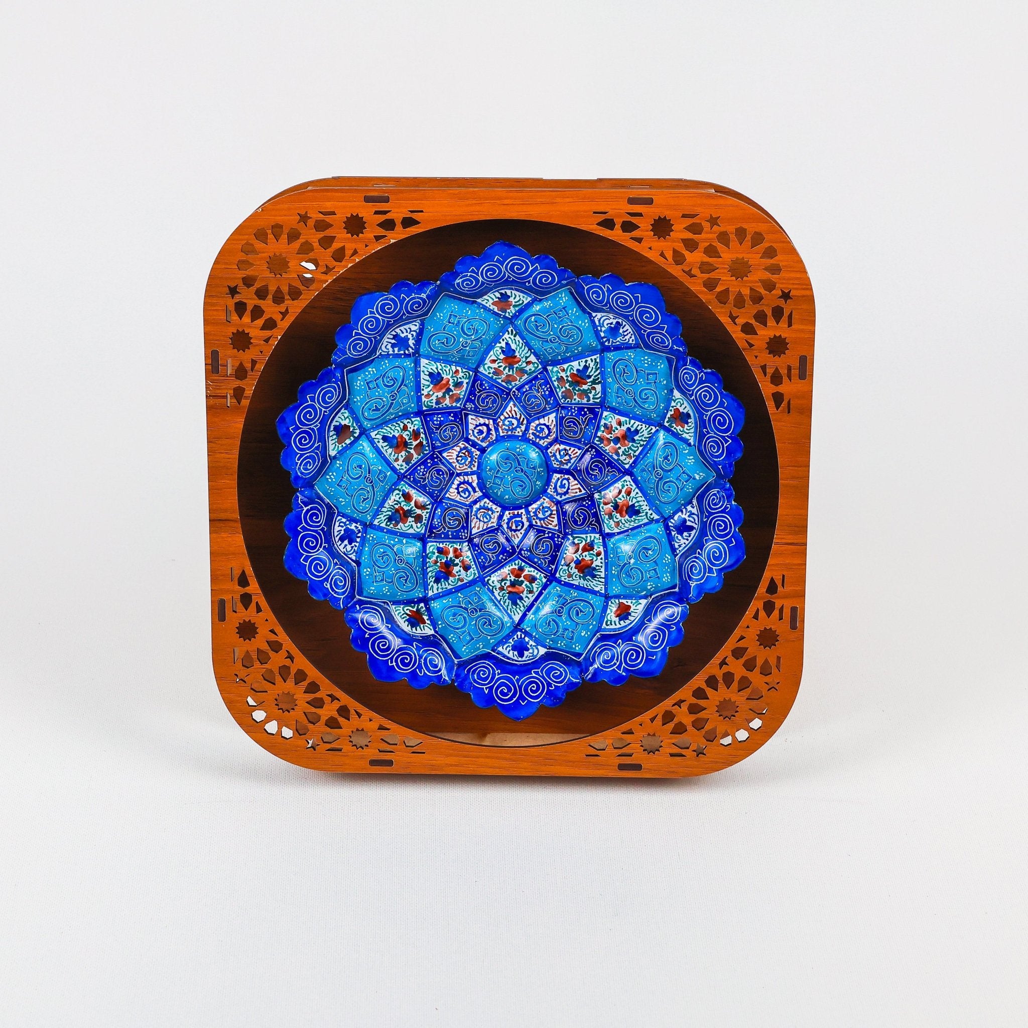 Plate - Size 20 - Mdf Frame - Minakari Enamel - Meraas Gallery