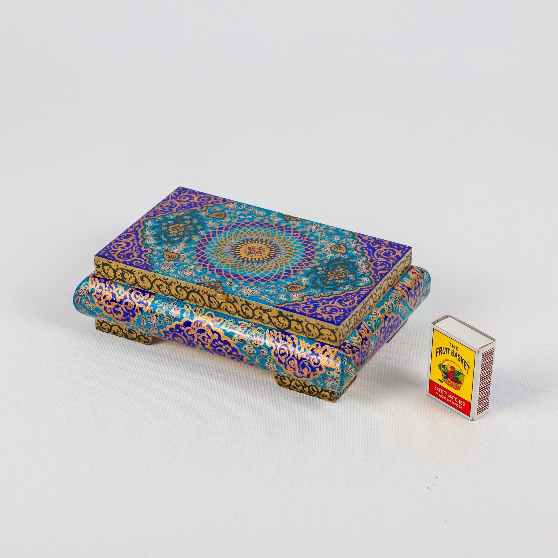 Bone Box - Size 20 - Top Painting - Tazhib Design - Meraas Gallery