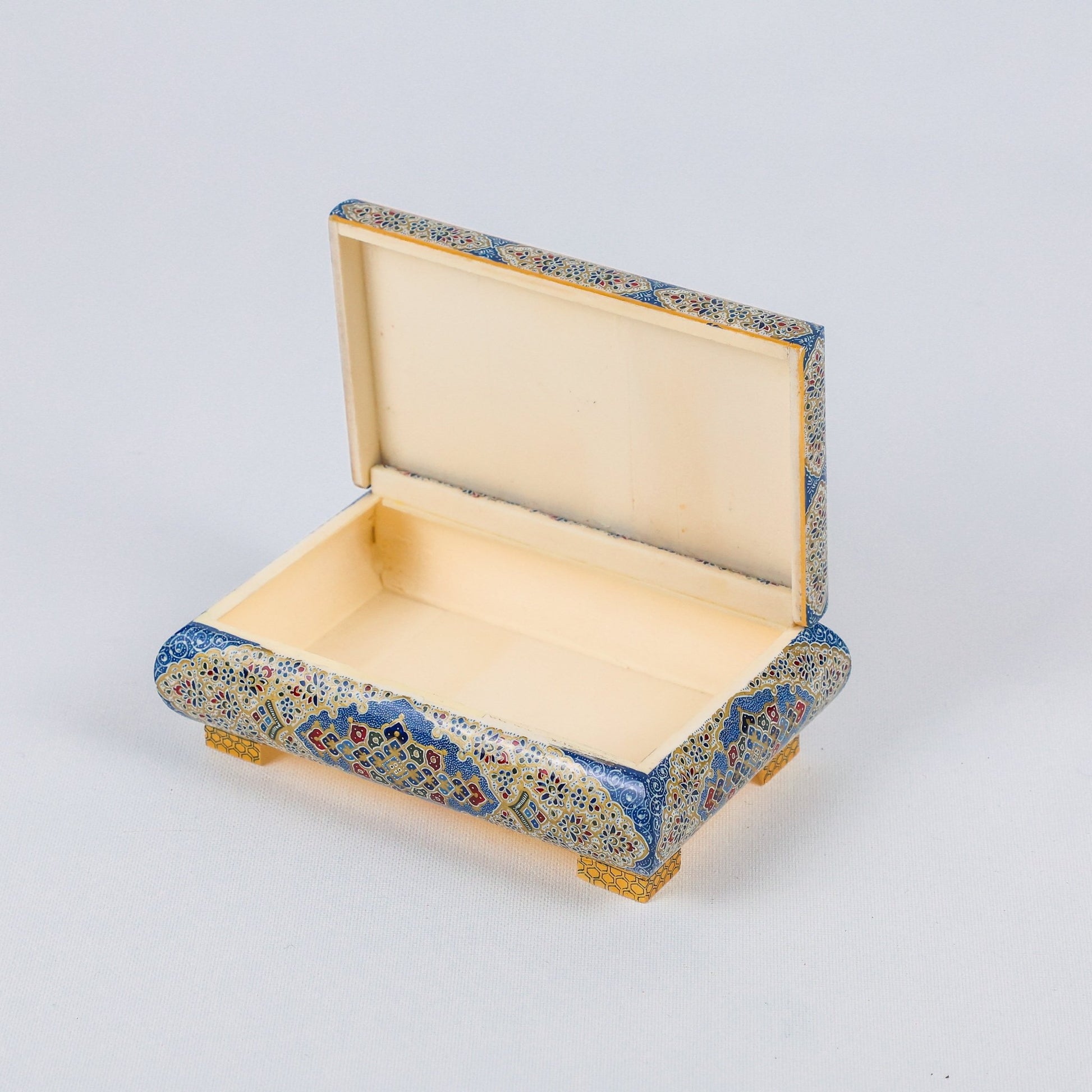Bone Box - Size 15 - Top Miniature Painting - Premium Tazhib Design - Meraas Gallery