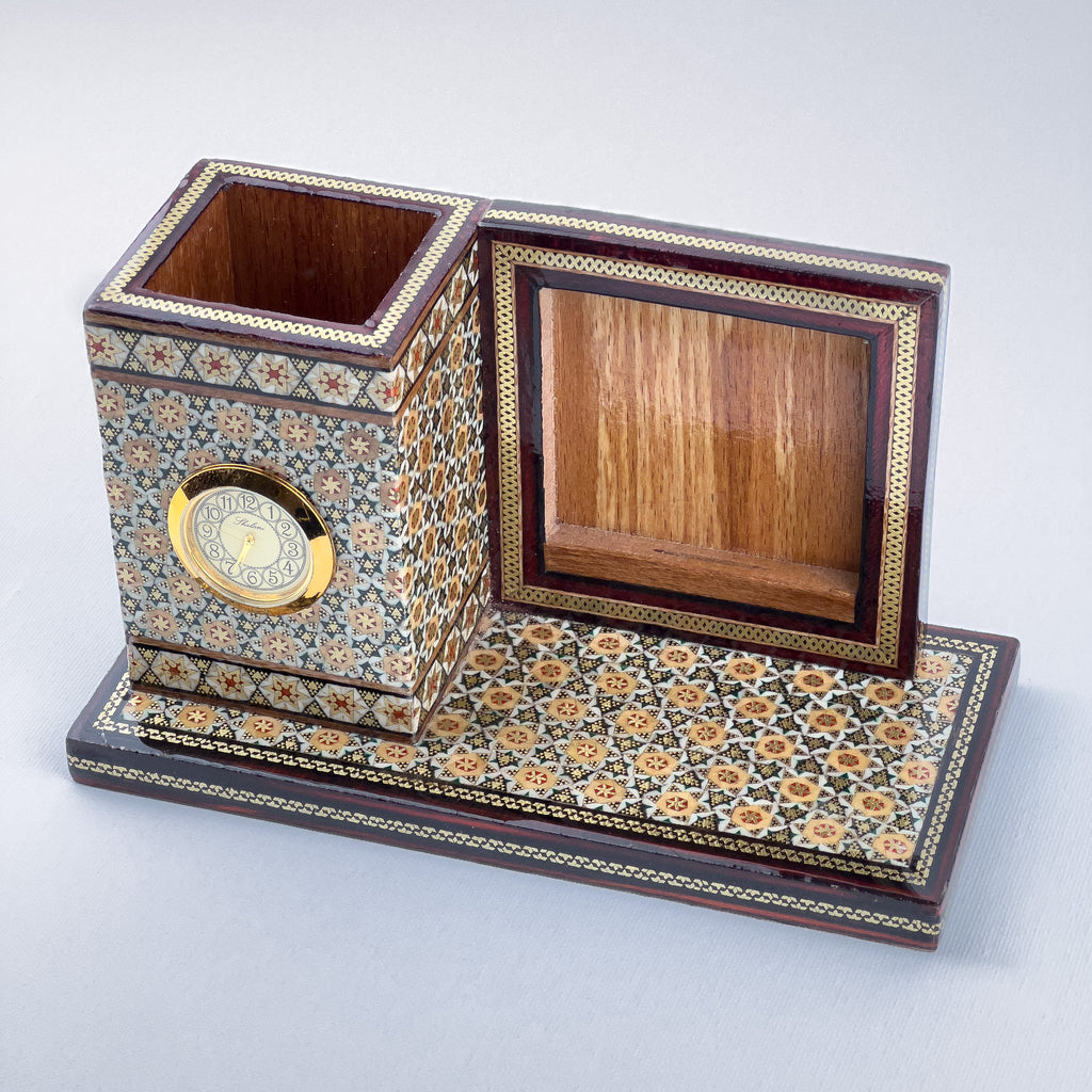 Desktop Pen Holder & Cup Holder - Rectangular - Khatam