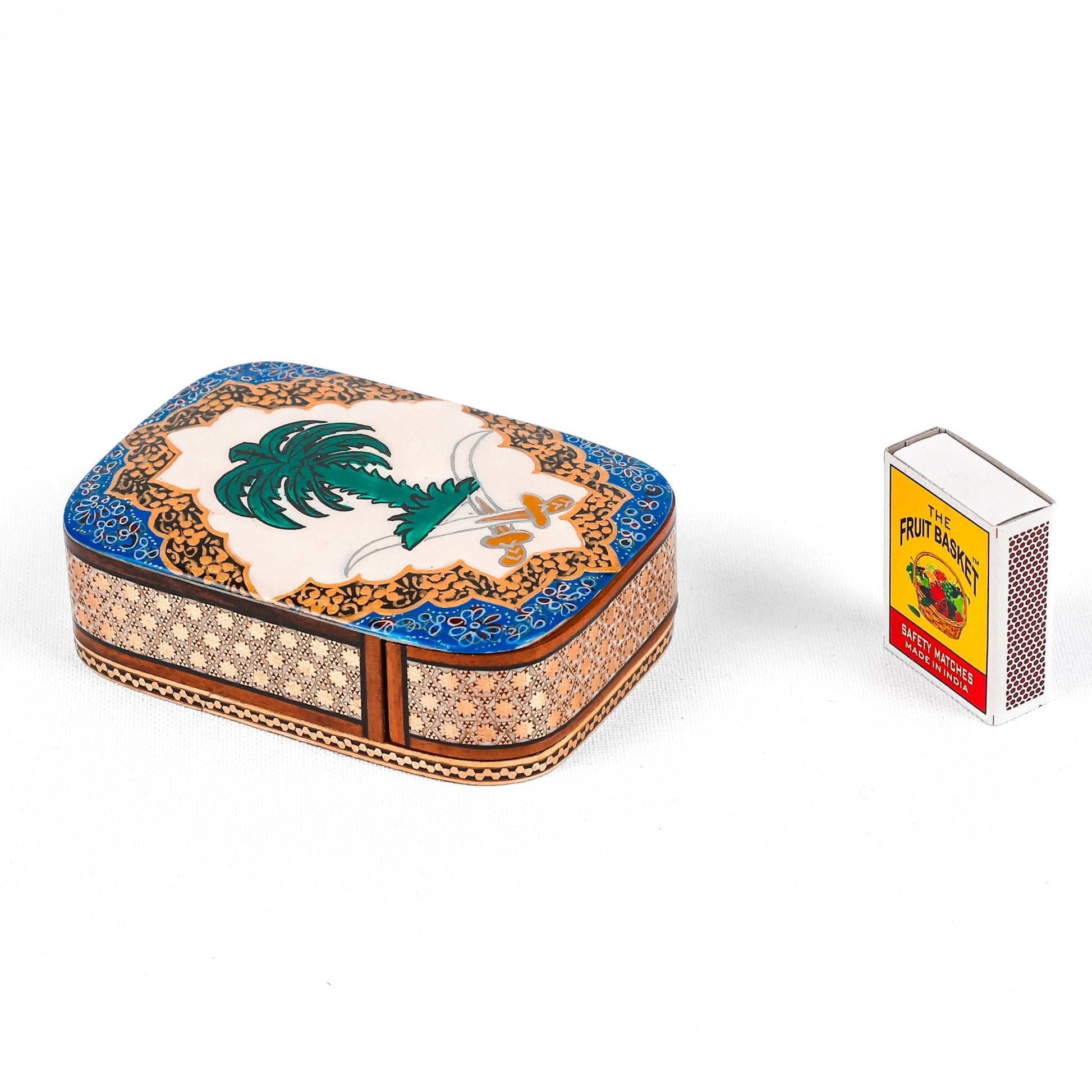 Sliding Oud Box – Size 8 × 11 cm – Saudi Logo – White Color – Customer Sample - 1 - Meraas Gallery