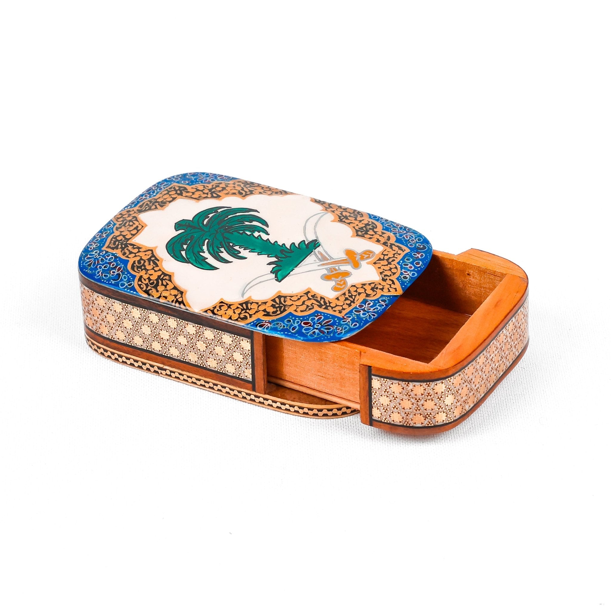 Sliding Oud Box – Size 8 × 11 cm – Saudi Logo – White Color – Customer Sample - 1 - Meraas Gallery