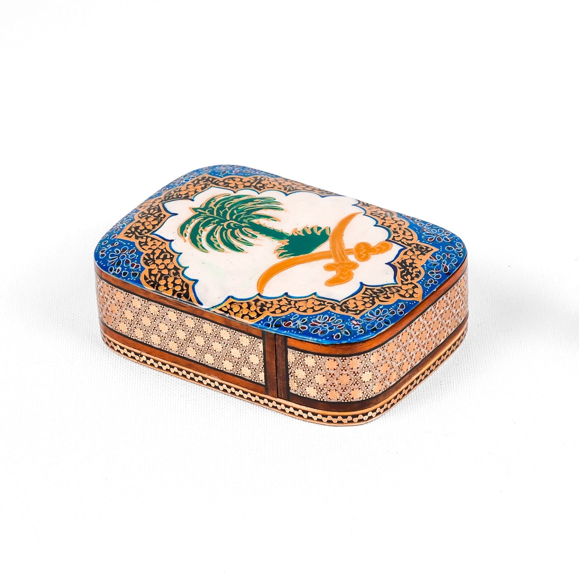 Sliding Oud Box – Size 8 × 11 cm – Saudi Logo – White Color – Customer Sample - Meraas Gallery