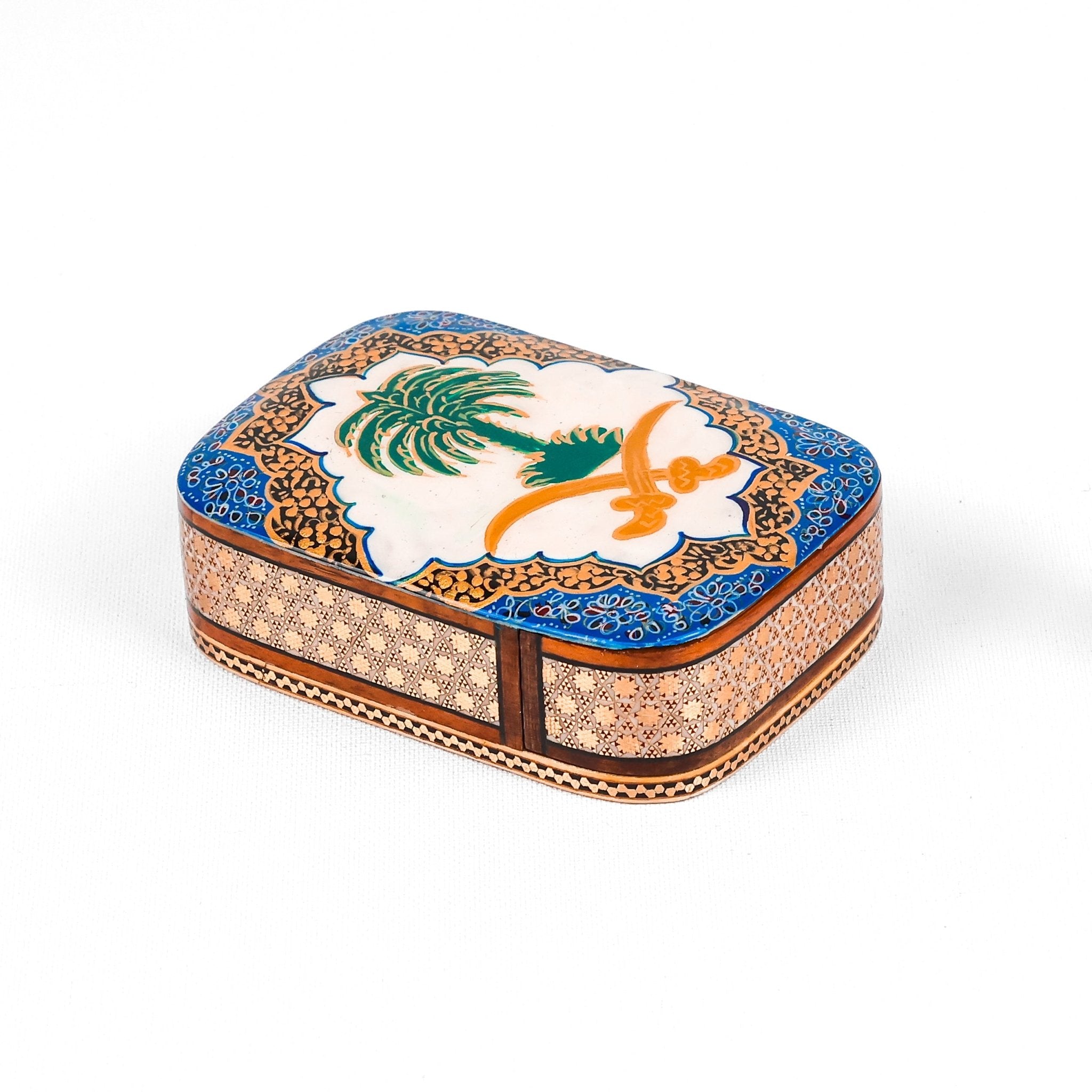 Sliding Oud Box – Size 8 × 11 cm – Saudi Logo – White Color – Customer Sample - Meraas Gallery