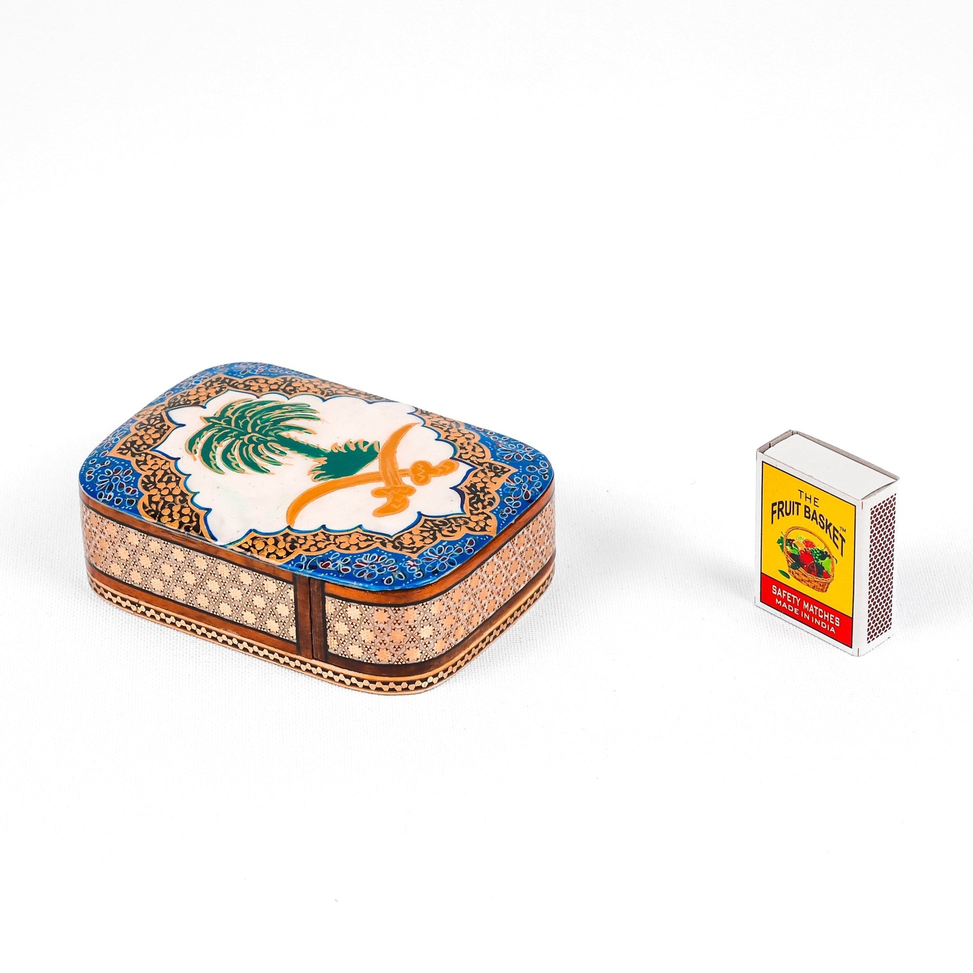 Sliding Oud Box – Size 8 × 11 cm – Saudi Logo – White Color – Customer Sample - Meraas Gallery