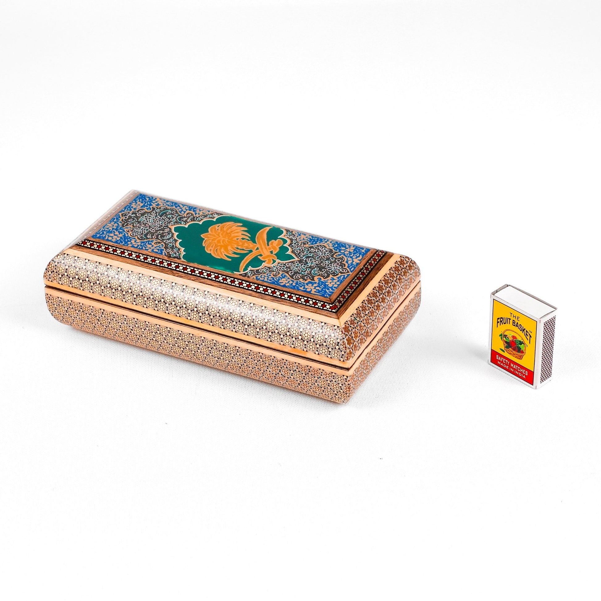 Oud Box – Premium Khatam – Saudi Logo – Green Color – Customer Sample - 1 - Meraas Gallery