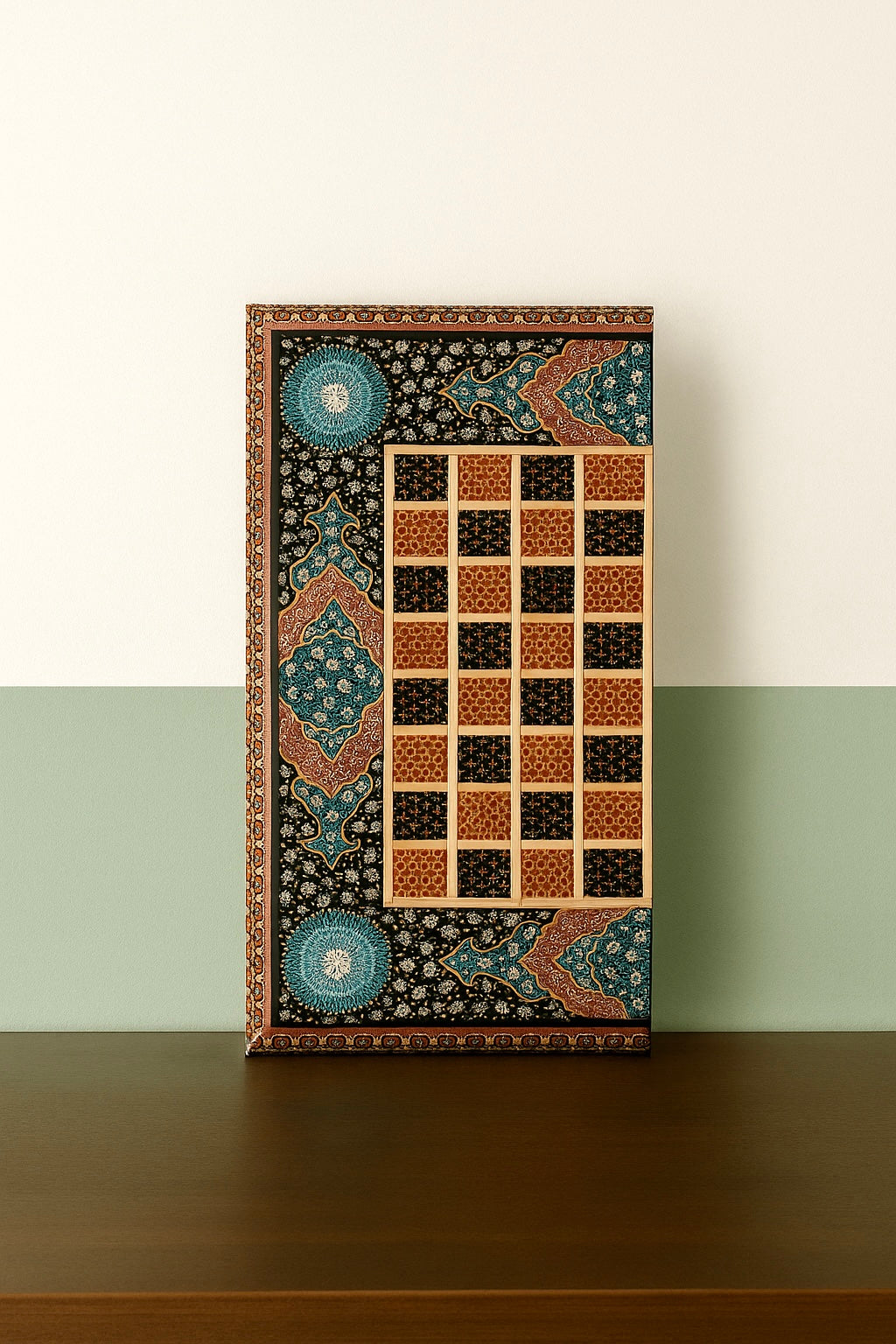 Chess Board - Size 40 - Beechwood Interior 1