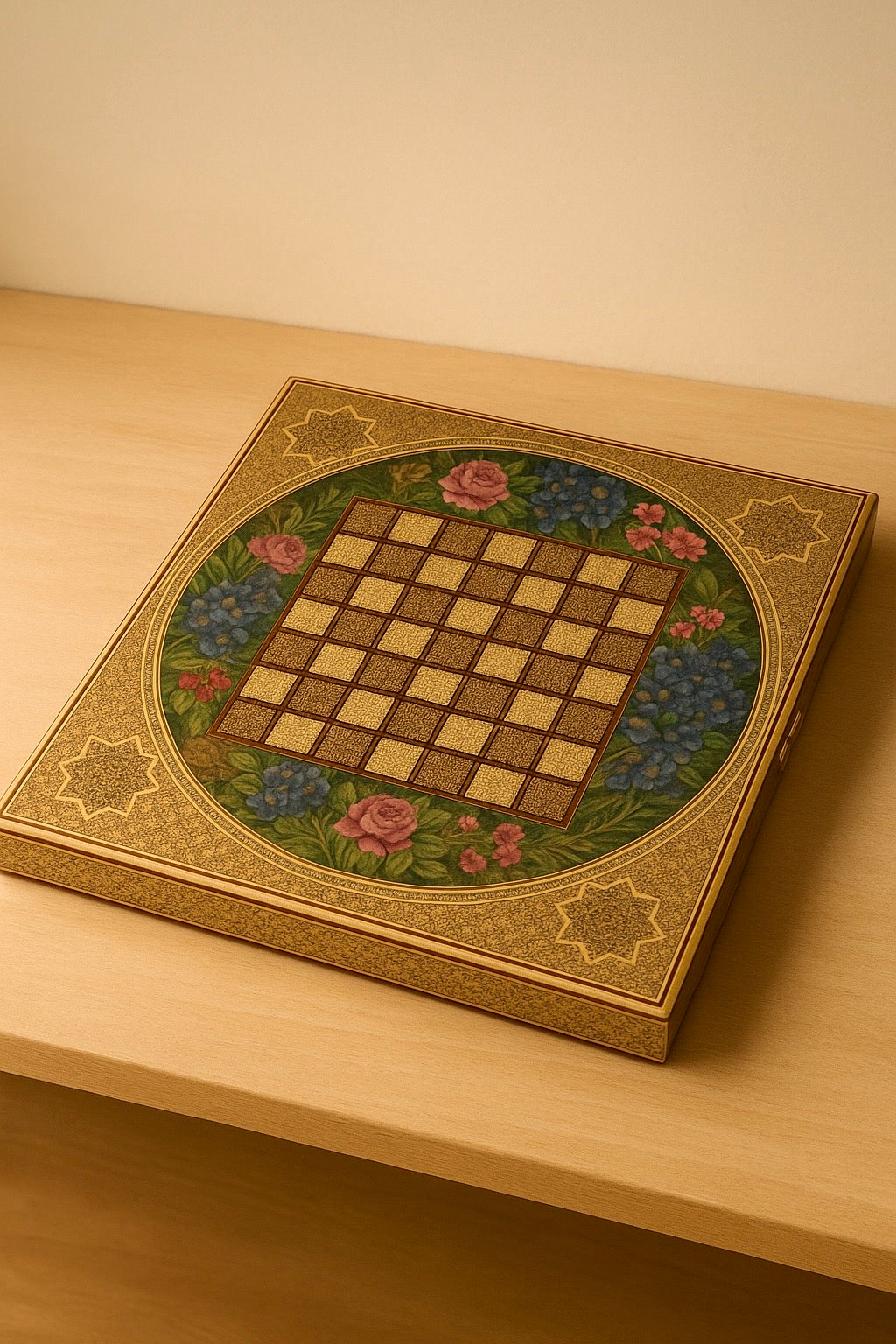 Chess Board - Size 50 - Painted Rounded Top