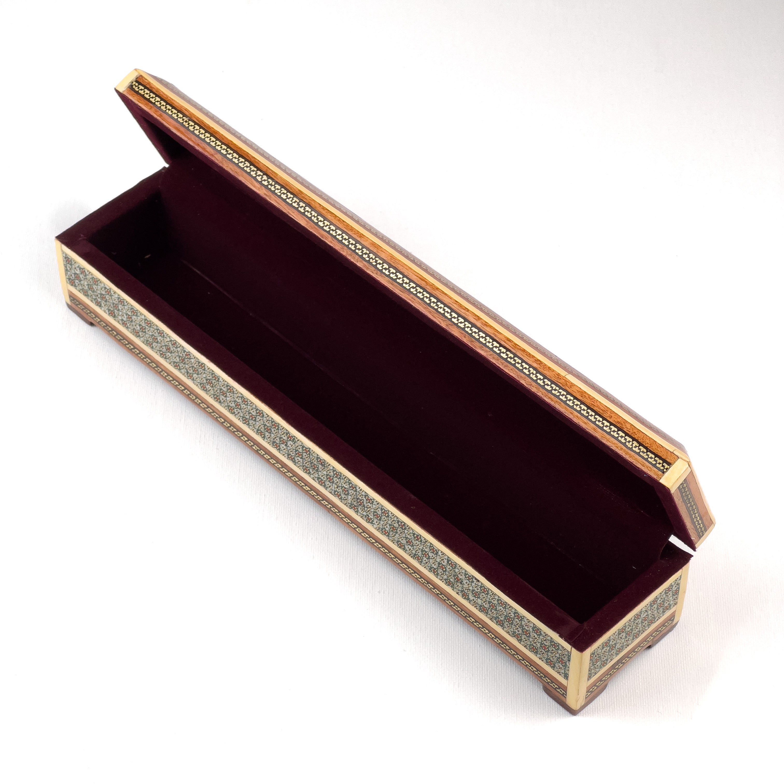 Hinged Pen Case - Size 30 - Flower And Bird Design