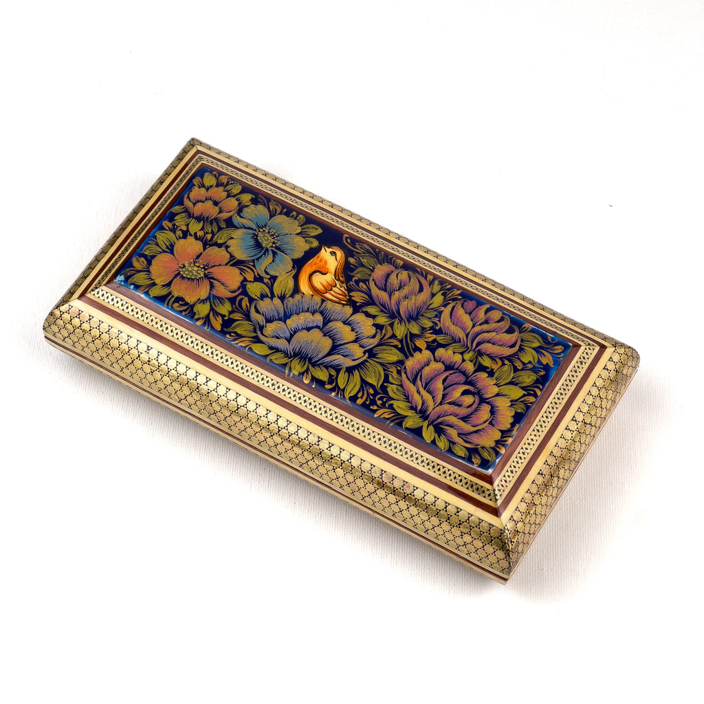 Jewelery Box Top Painting Premium Full Khatam - Size 10x20 Cm