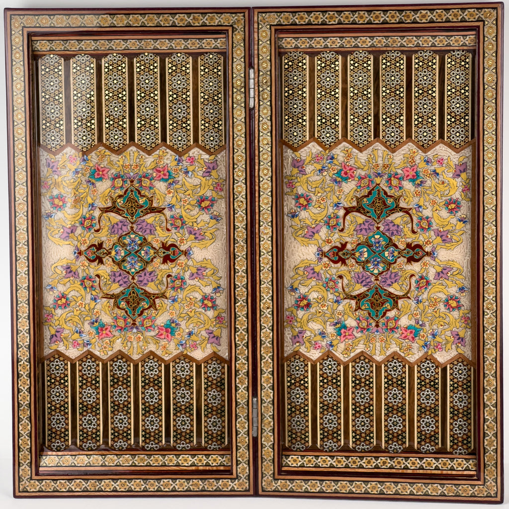 Chess Board - Size 50 - Column Frame - Tazhib Design