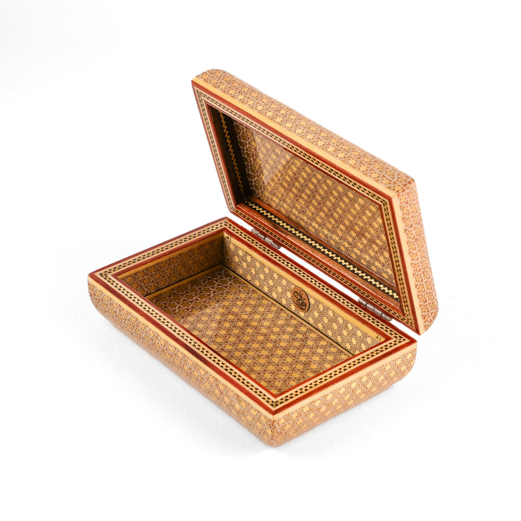 Full Glass Khatam Box - Premium - Tazhib Lid