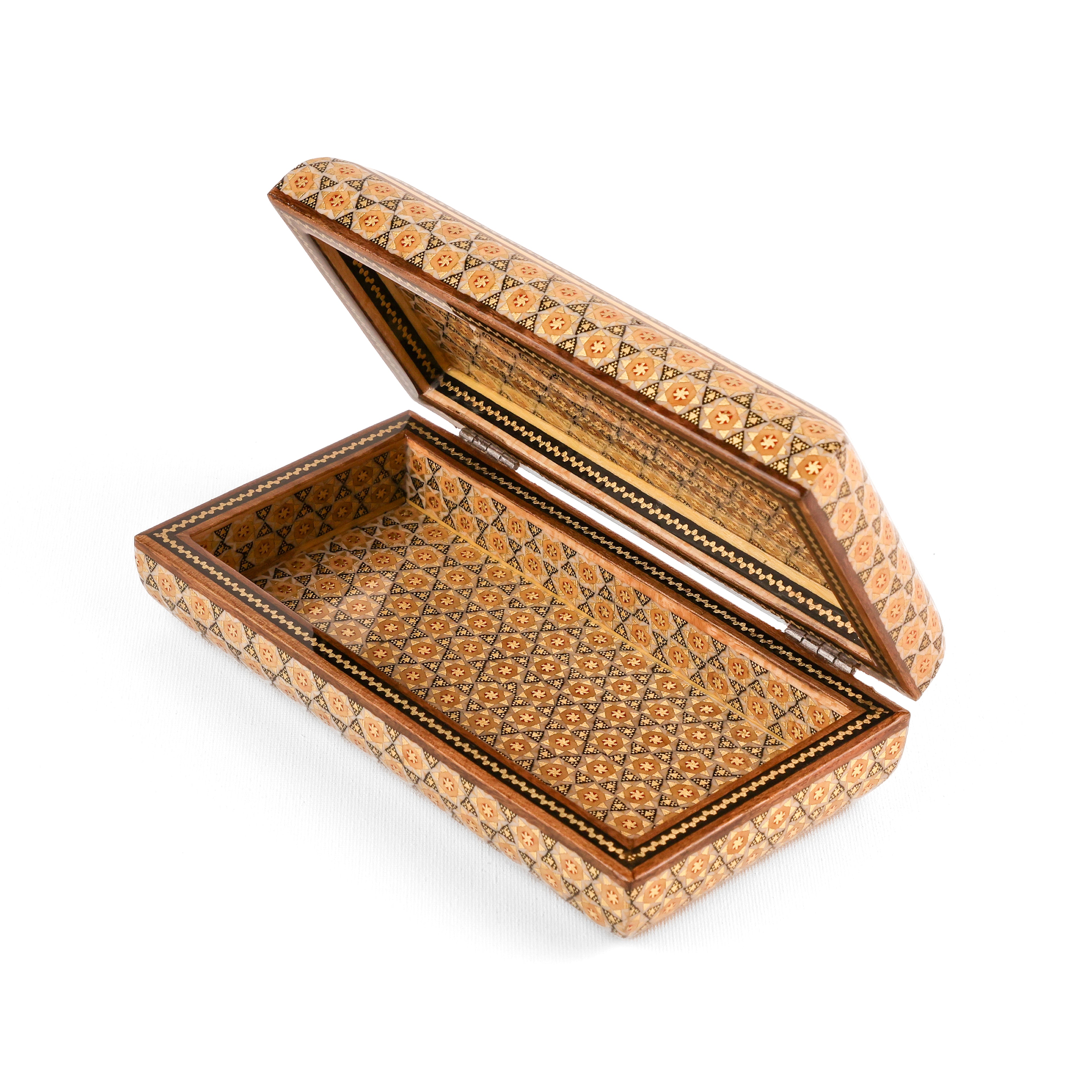 Glove Box - Full Khatam (Soap Style) - Round Double-Sided - Hand-Painted