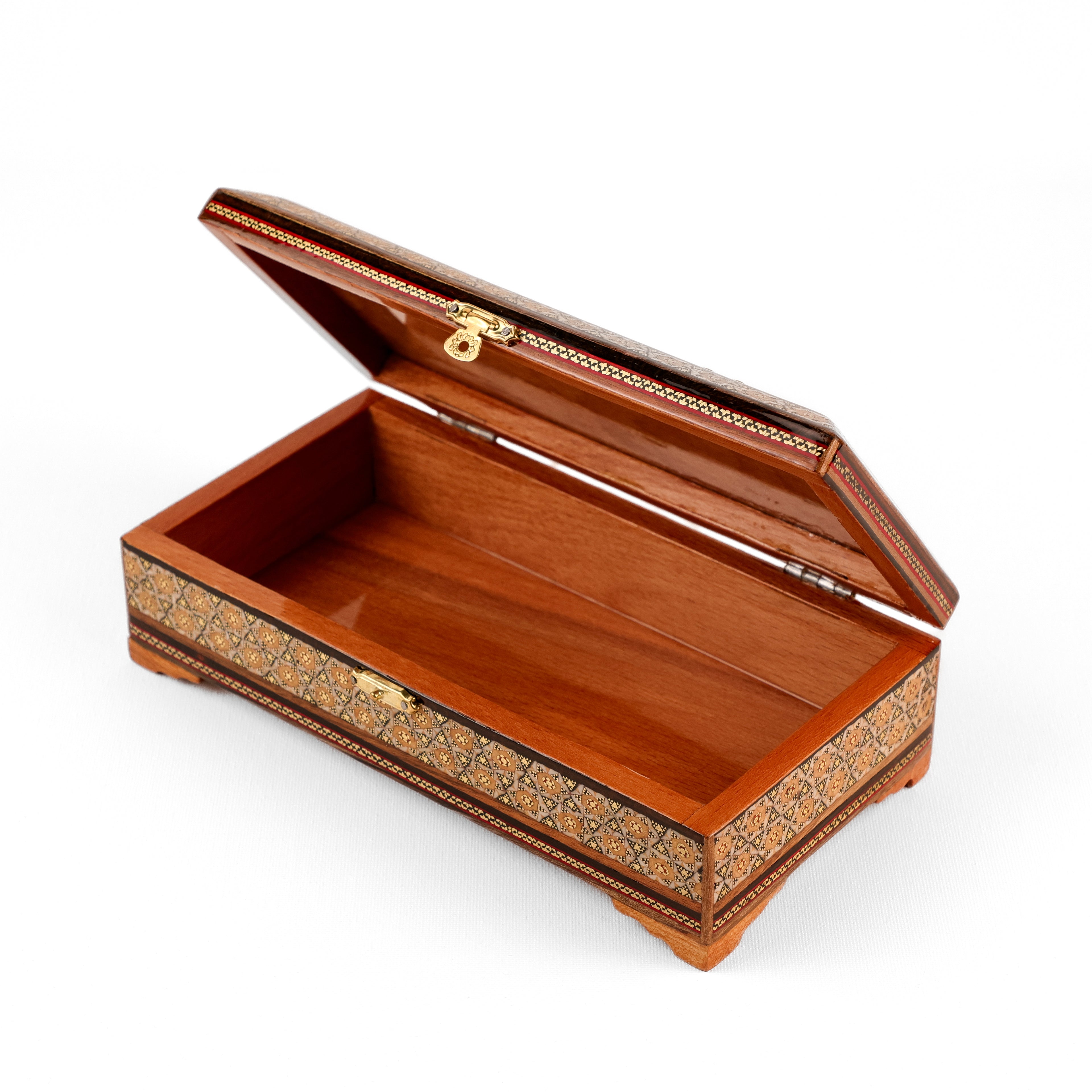 Glove Box - Wooden Interior - Embossed Painting