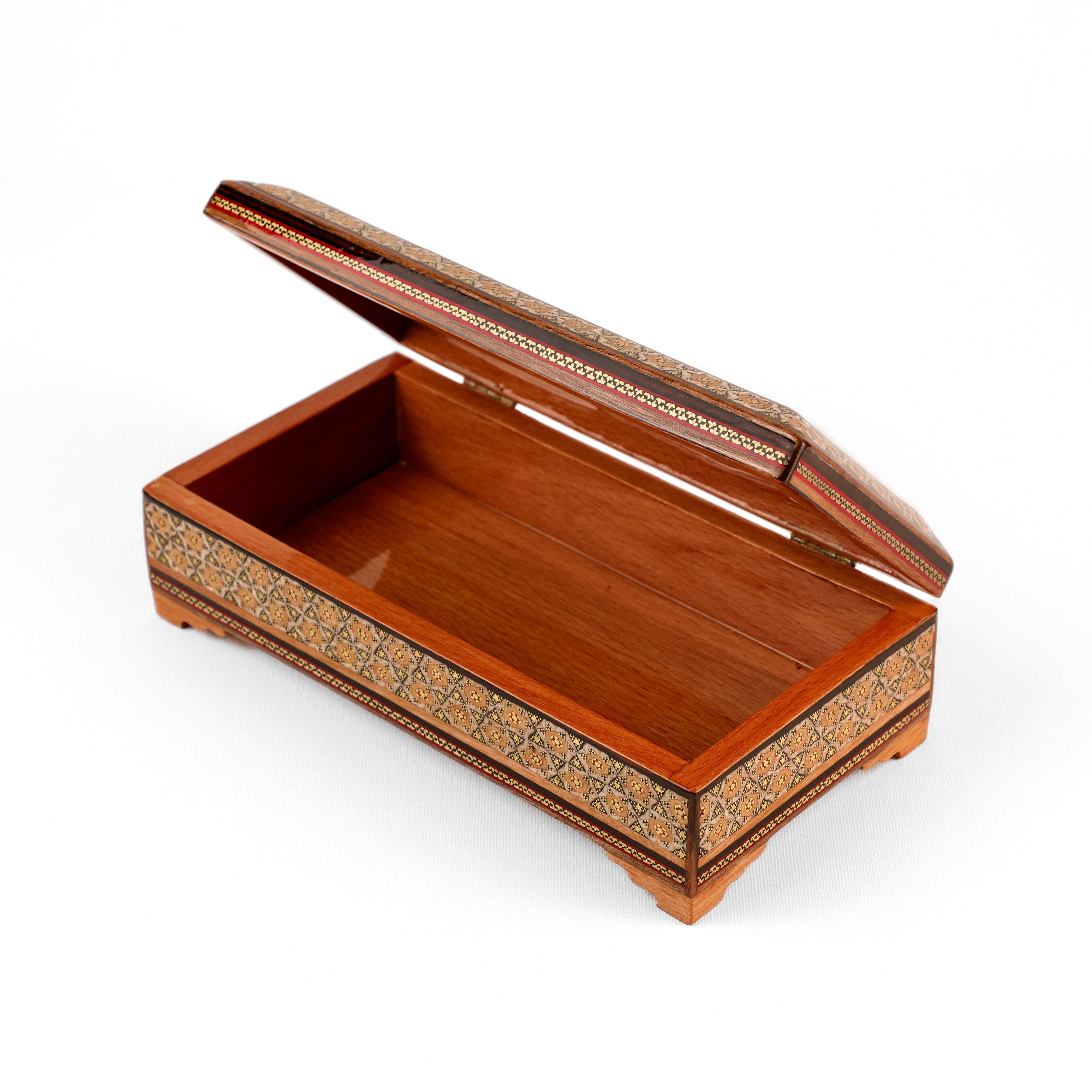 Glove Box - Wooden Interior - Flower & Bird Painting