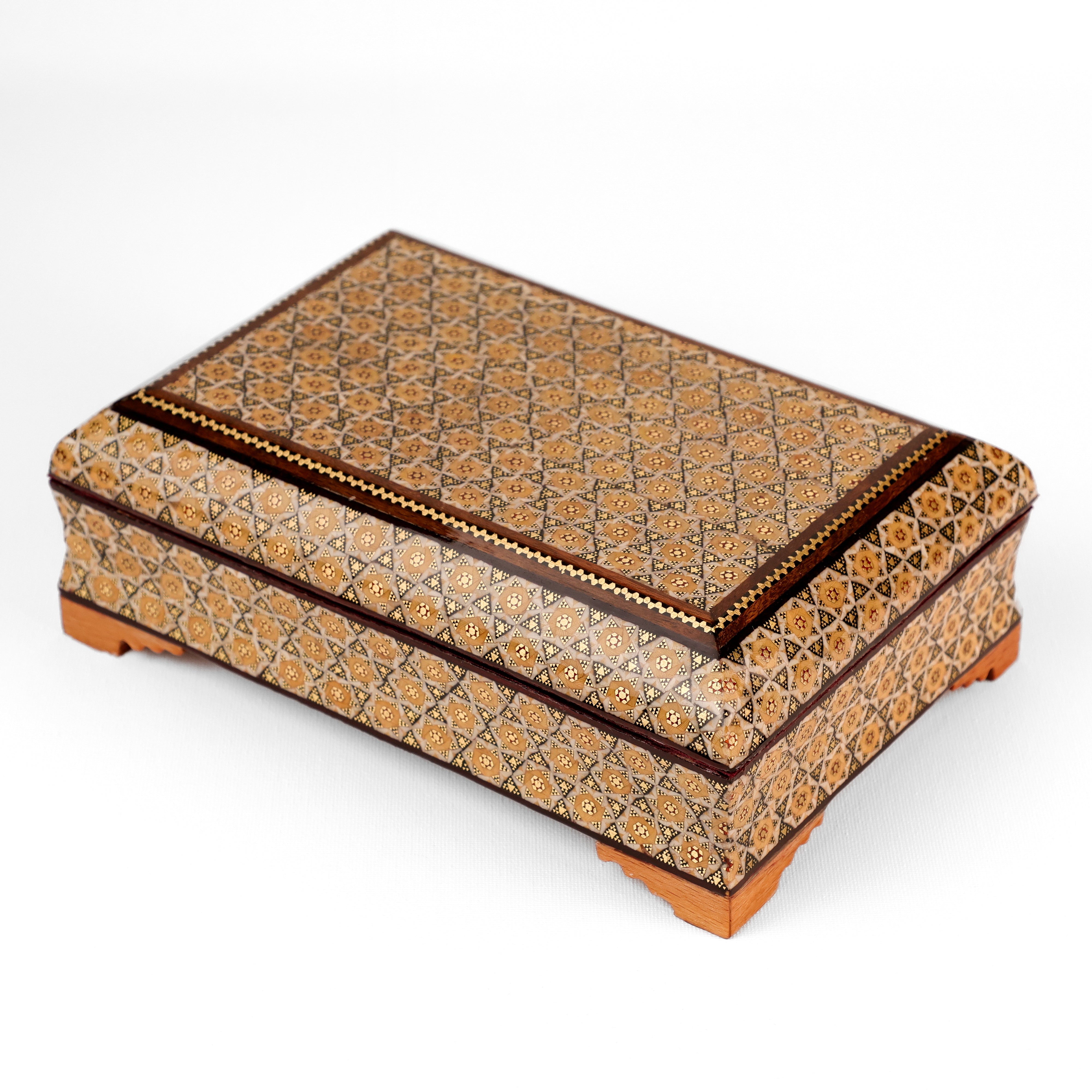 صندوق - مقاس 14 × 22 - بطانة داخلية من المخمل