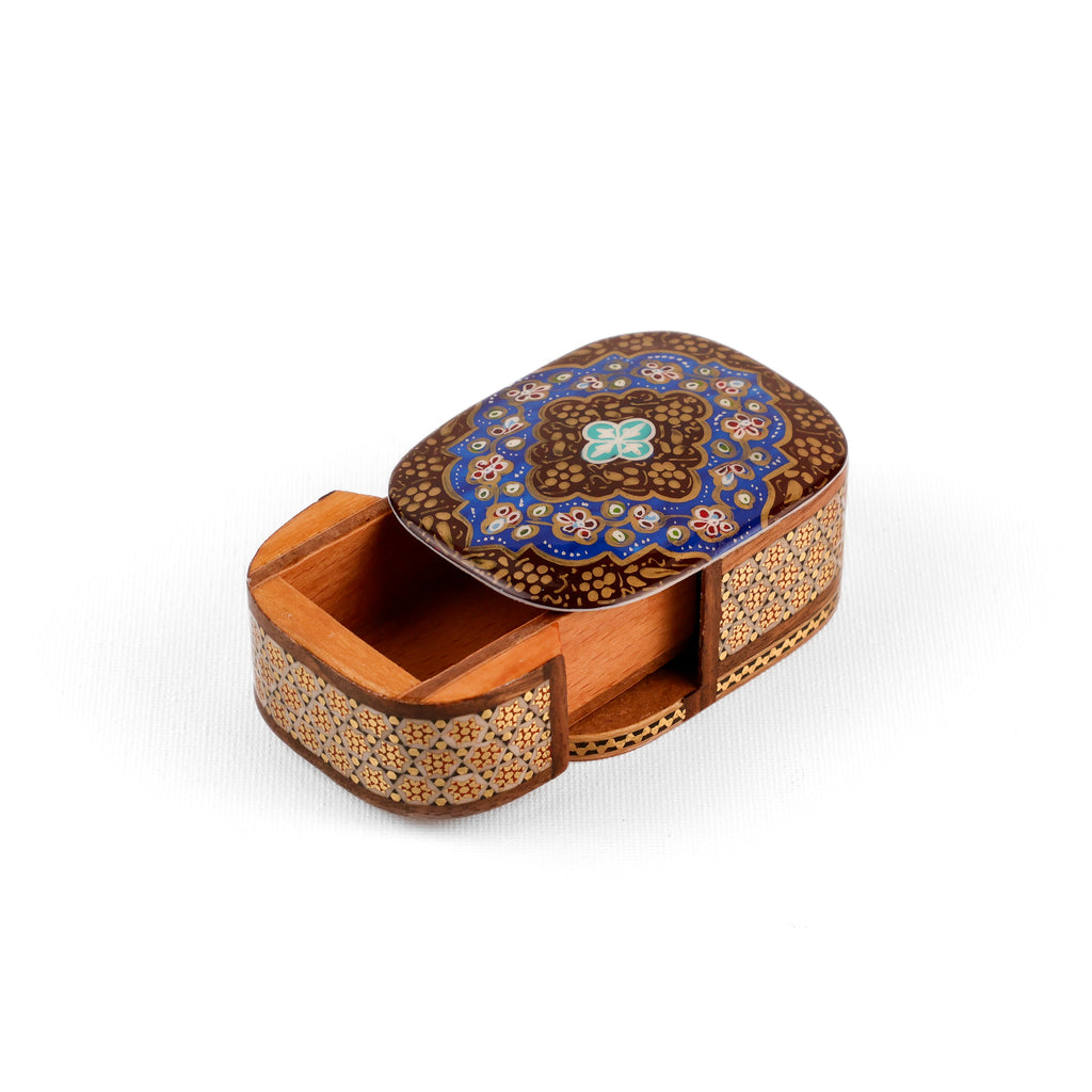 Coin Box - Sliding - Round Head - Tazhib Design