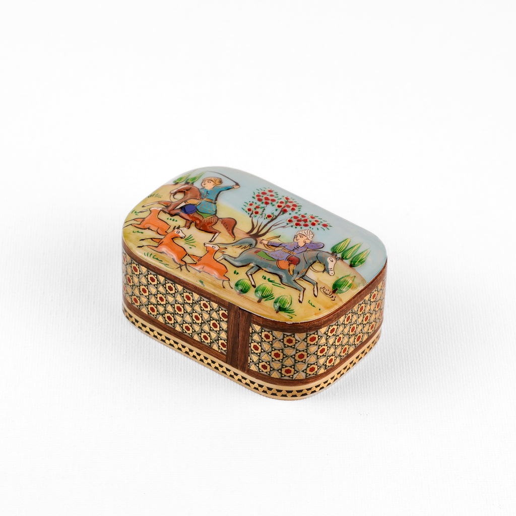 Coin Box - Sliding - Premium Embossed Painting Lid